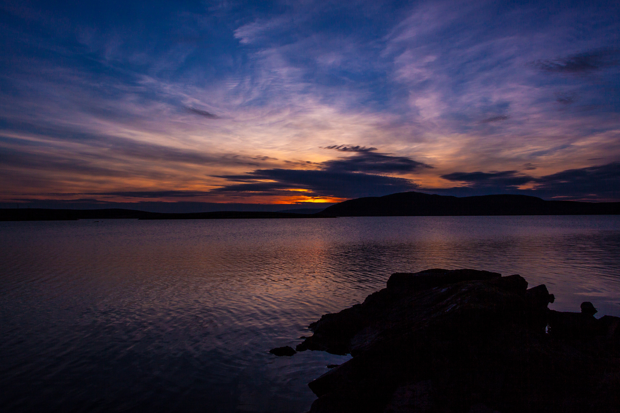 Canon EOS 50D + Canon EF-S 18-135mm F3.5-5.6 IS STM sample photo. Lochthom sunset photography