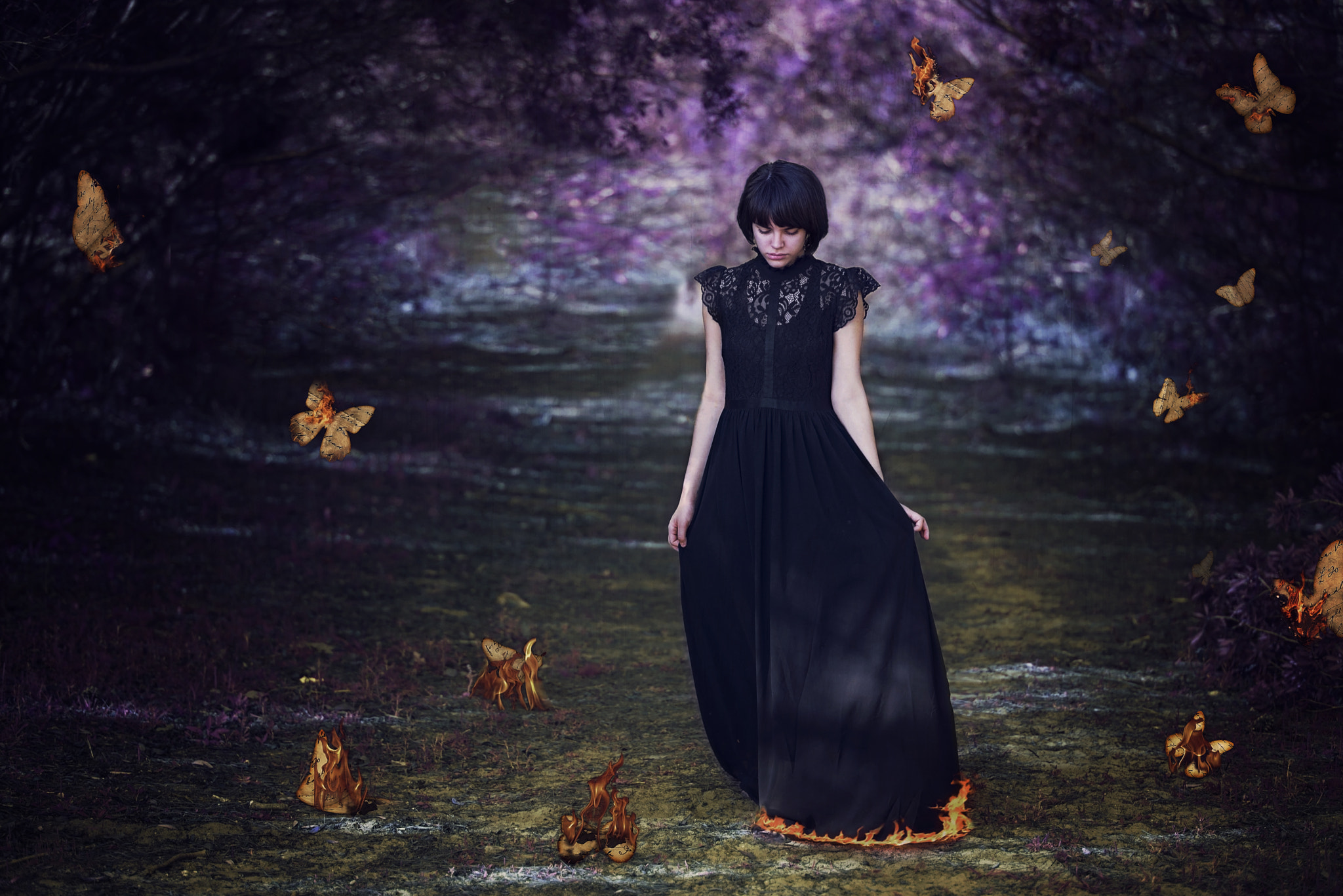 Nikon AF-S Nikkor 85mm F1.8G sample photo. The burning of the butterflies photography