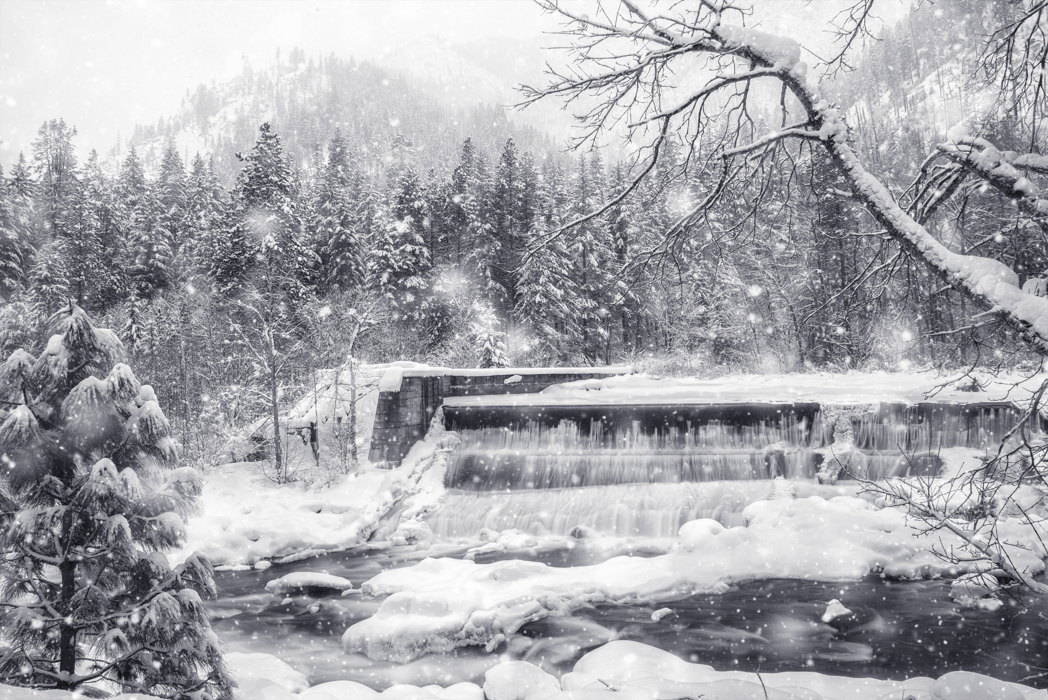 Nikon D600 sample photo. Leavenworth canyon winter snow photography
