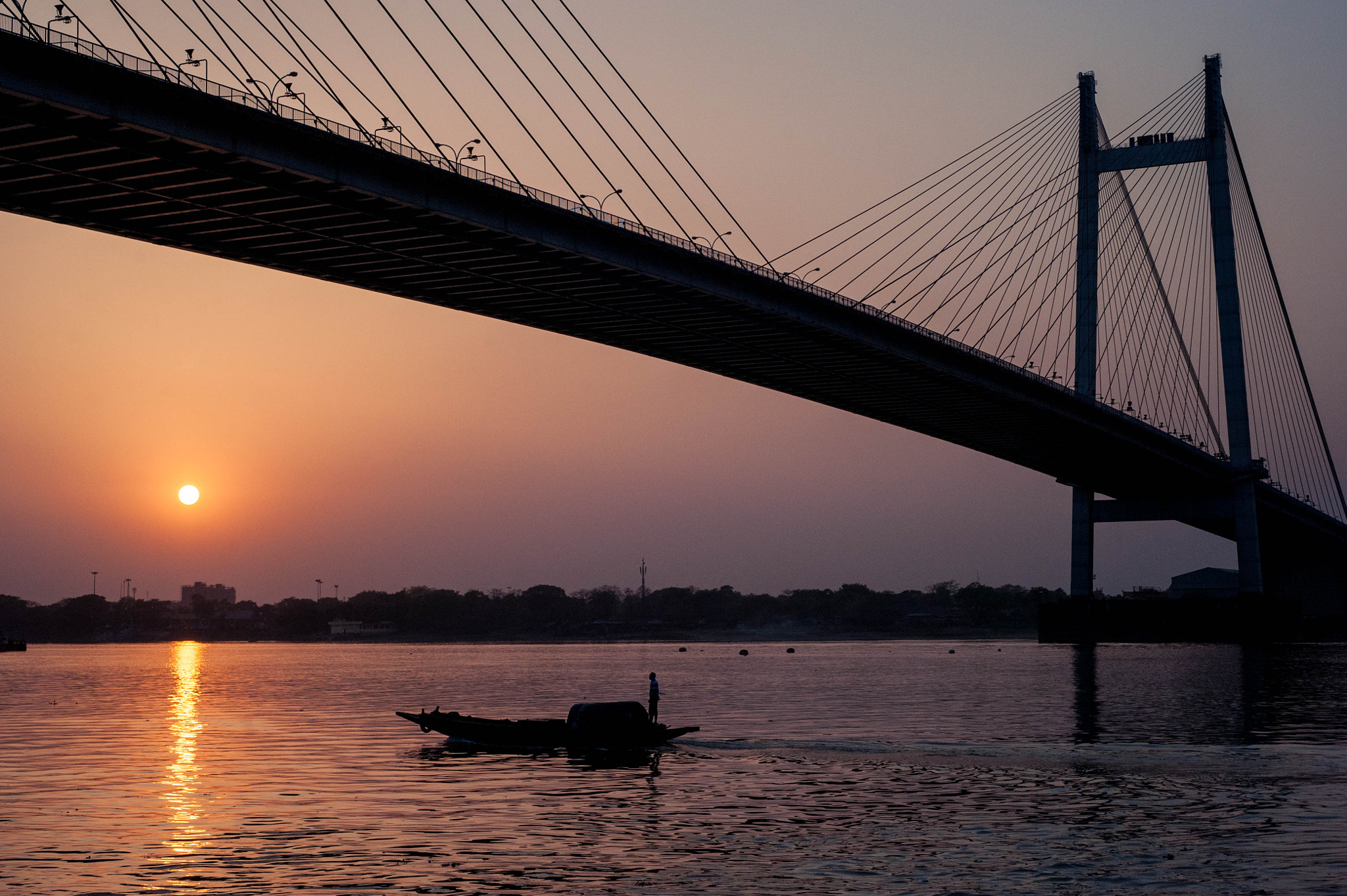 Nikon D700 + Nikon AF Nikkor 50mm F1.8D sample photo. Under howrah bridge, kolkata photography