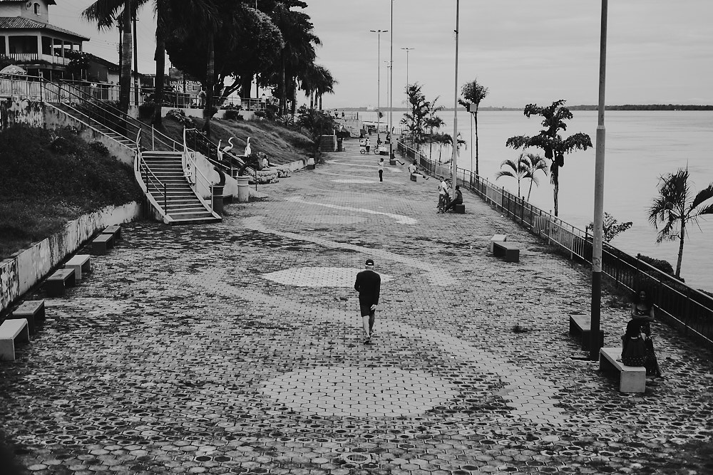 Fujifilm X-E2 + Fujifilm XF 35mm F2 R WR sample photo. The best place to walk the the banks of the amazon river photography