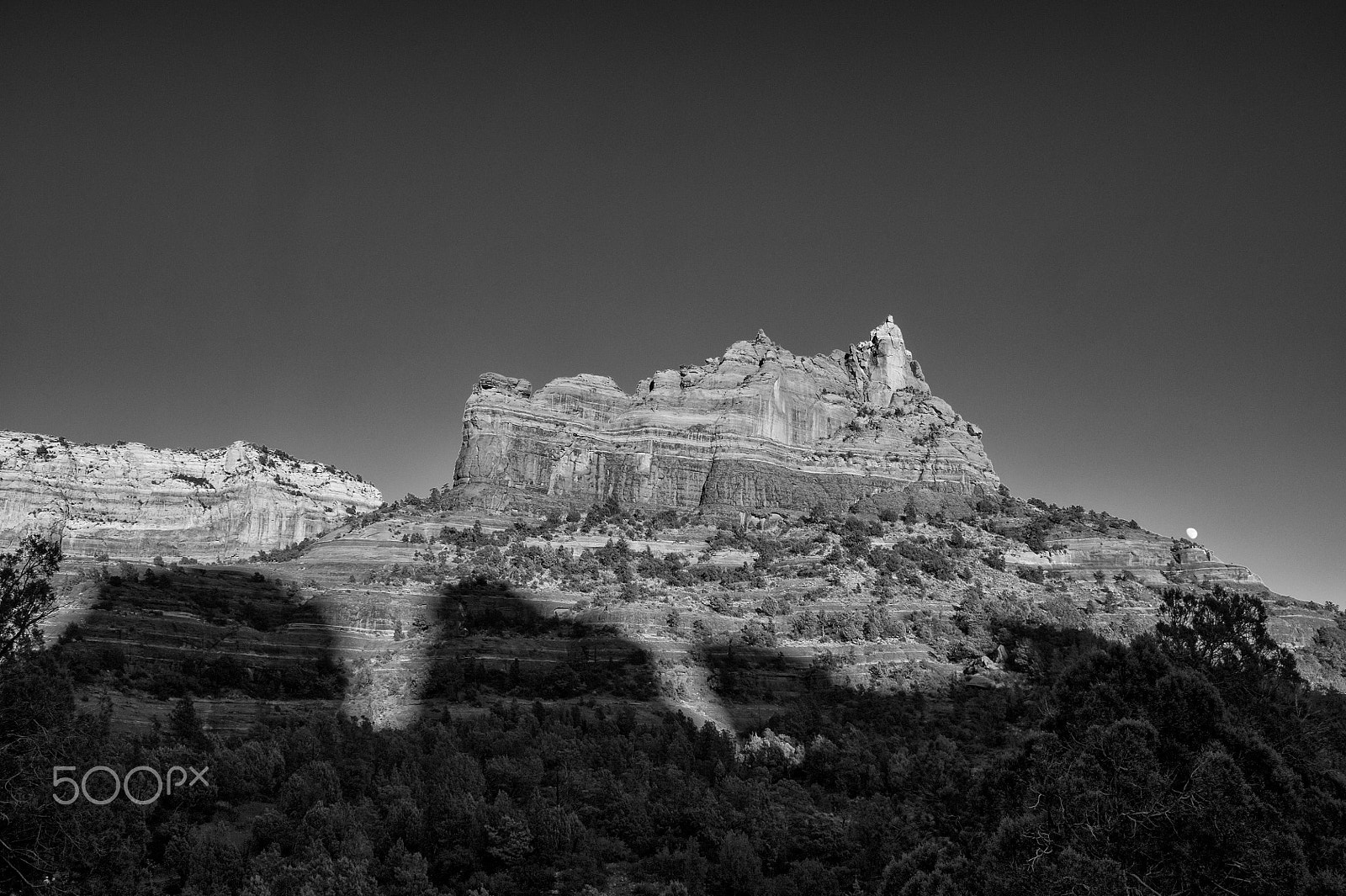 Nikon D700 sample photo. Sedona b&w photography