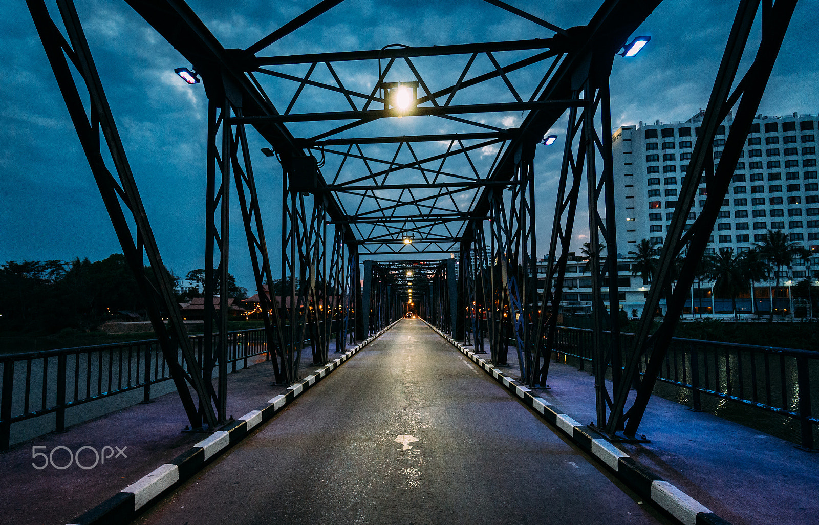 Sony a6300 sample photo. Magnificent iron bridge of chiang mai, thailand photography
