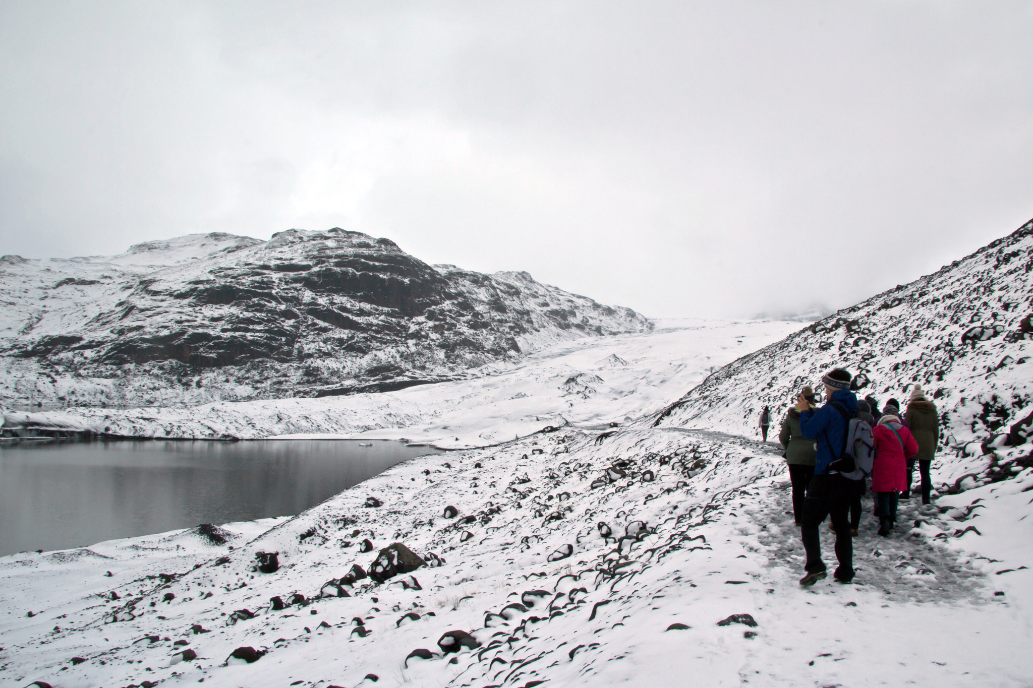 Canon EF-S 17-85mm F4-5.6 IS USM sample photo. Hiking into solheimajokull glacier photography