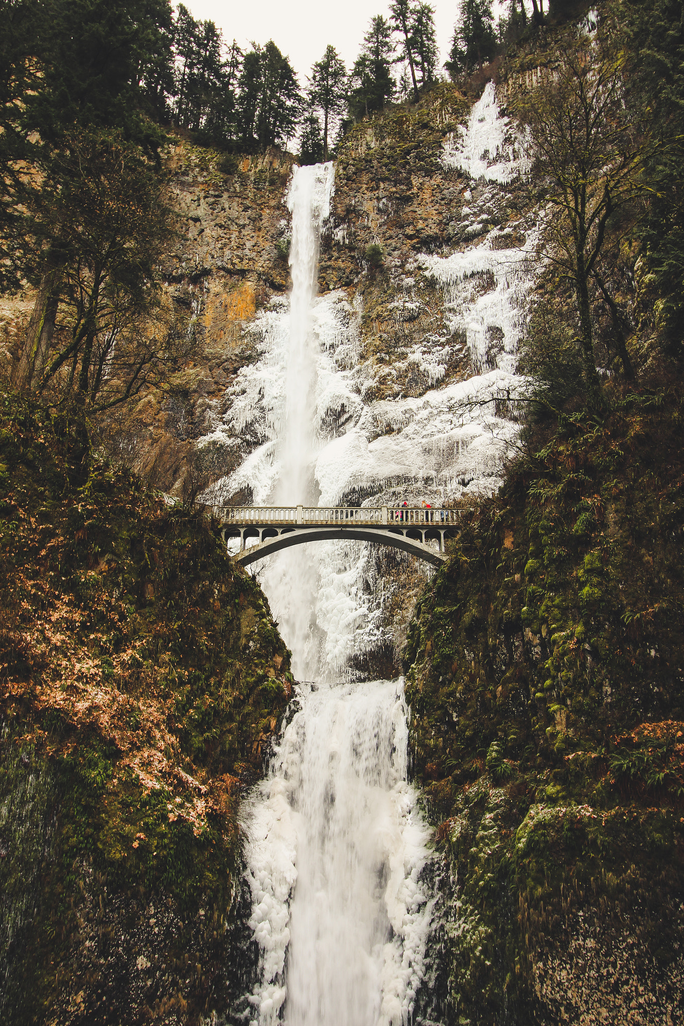 Canon EOS 650D (EOS Rebel T4i / EOS Kiss X6i) sample photo. Multnomah falls on an icy day! photography