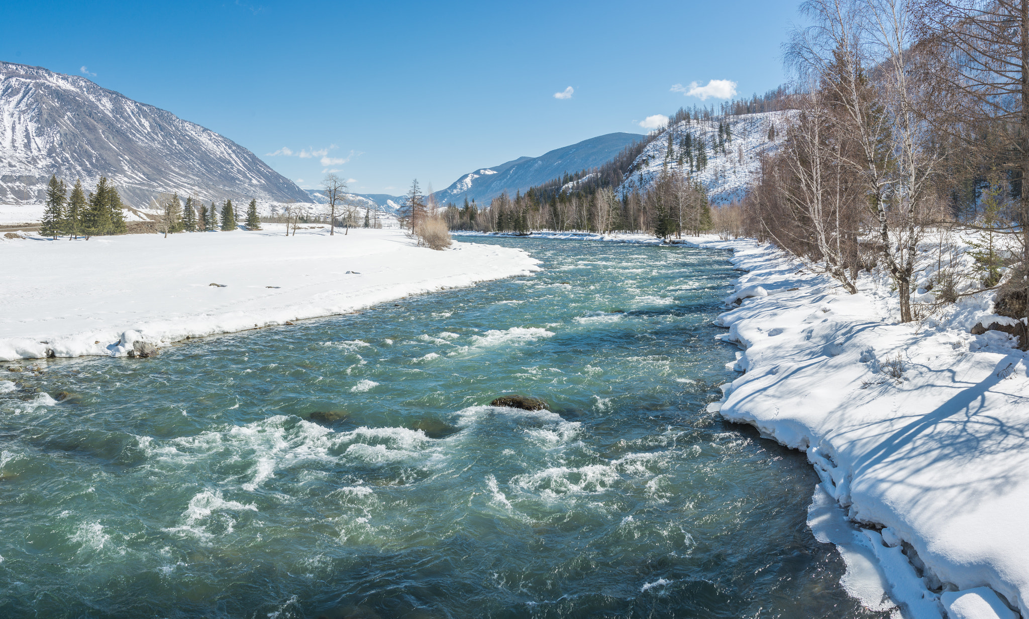 Nikon D7100 + Nikon AF Nikkor 24-85mm F2.8-4D IF sample photo. Chuya river photography