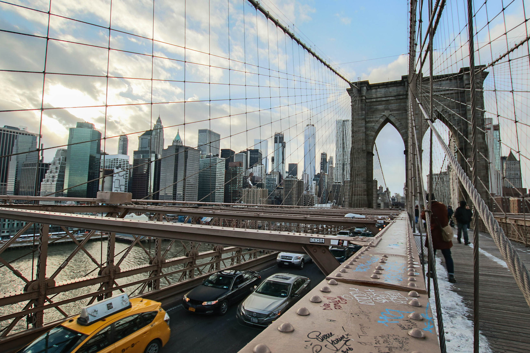 Sigma 10-20mm F3.5 EX DC HSM sample photo. Brooklyn bridge skyline photography