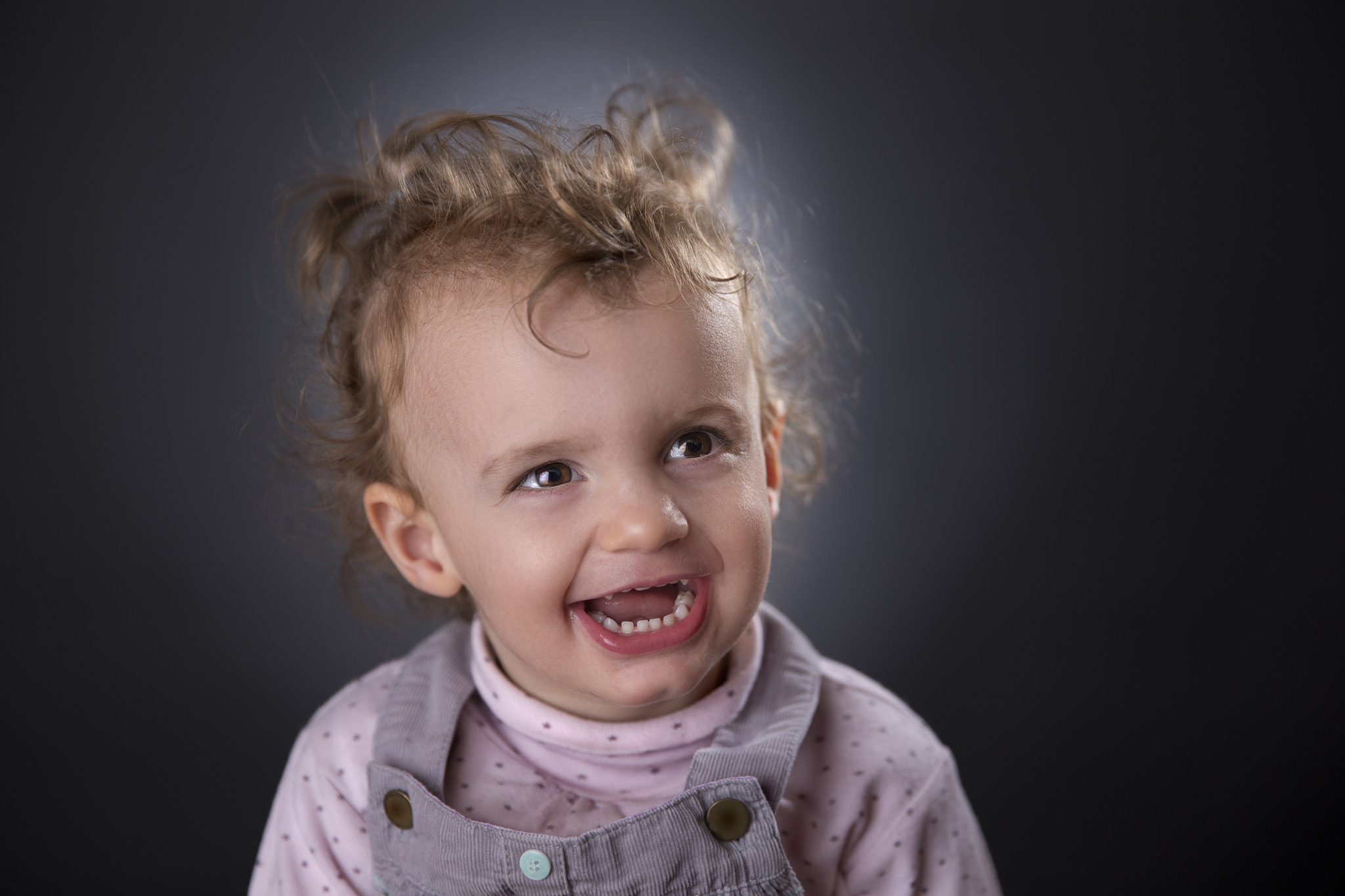 Canon EF 24-70mm F2.8L II USM sample photo. Blonde little girl laughing photography