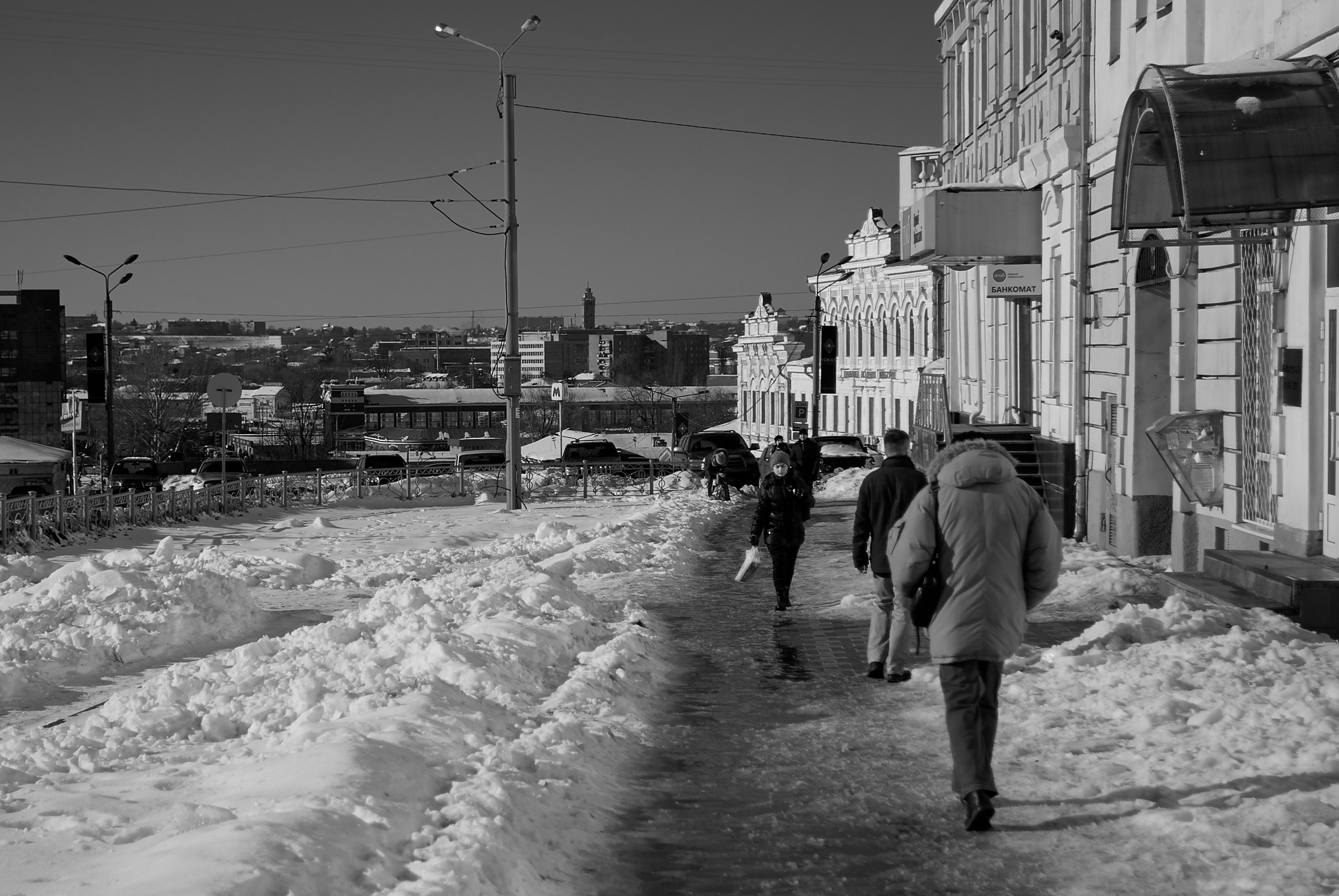 Nikon D60 sample photo. Winter evening. kharkiv. ukraine photography