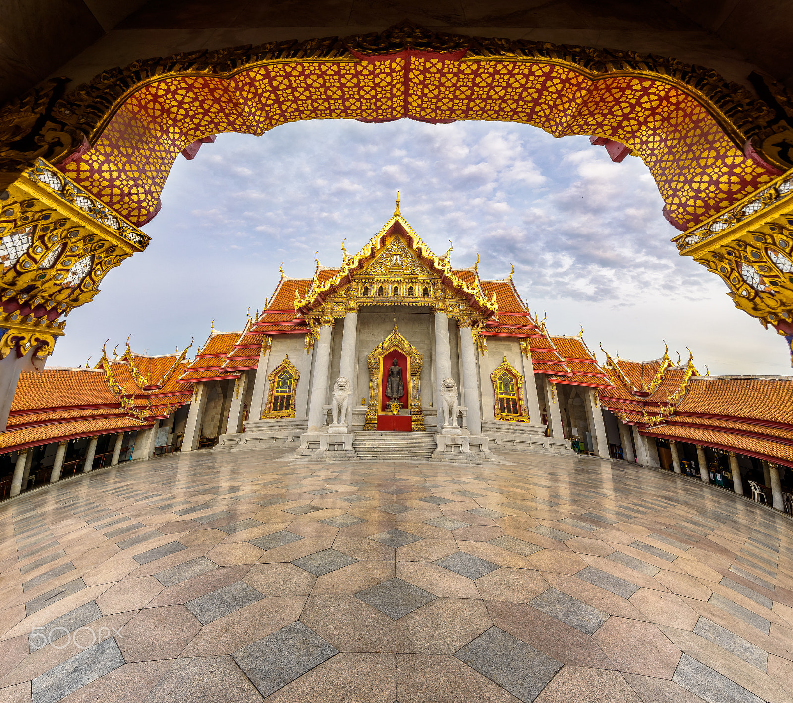 Nikon D750 + Tamron SP 15-30mm F2.8 Di VC USD sample photo. Benchamabophit temple in big wide angle view in bangkok, thailan photography