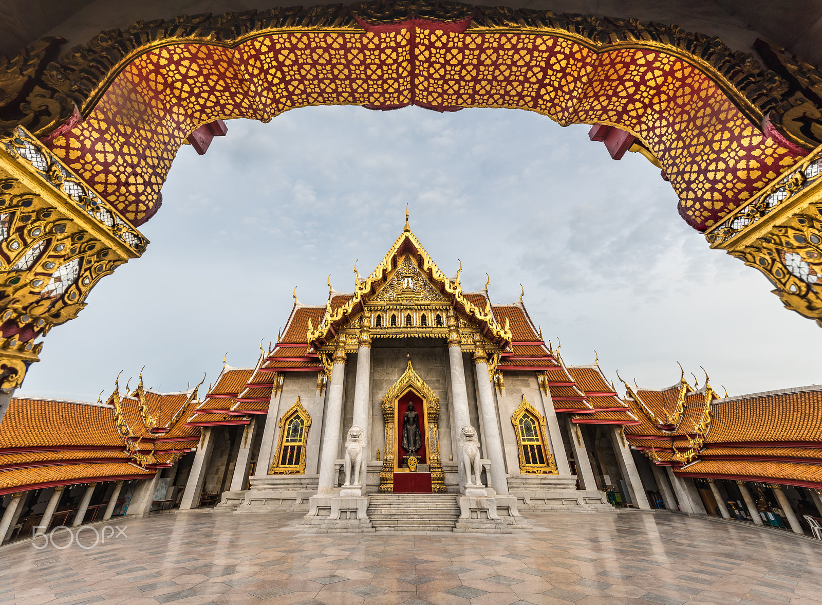 Tamron SP 15-30mm F2.8 Di VC USD sample photo. Benchamabophit temple in big wide angle view in bangkok, thailan photography