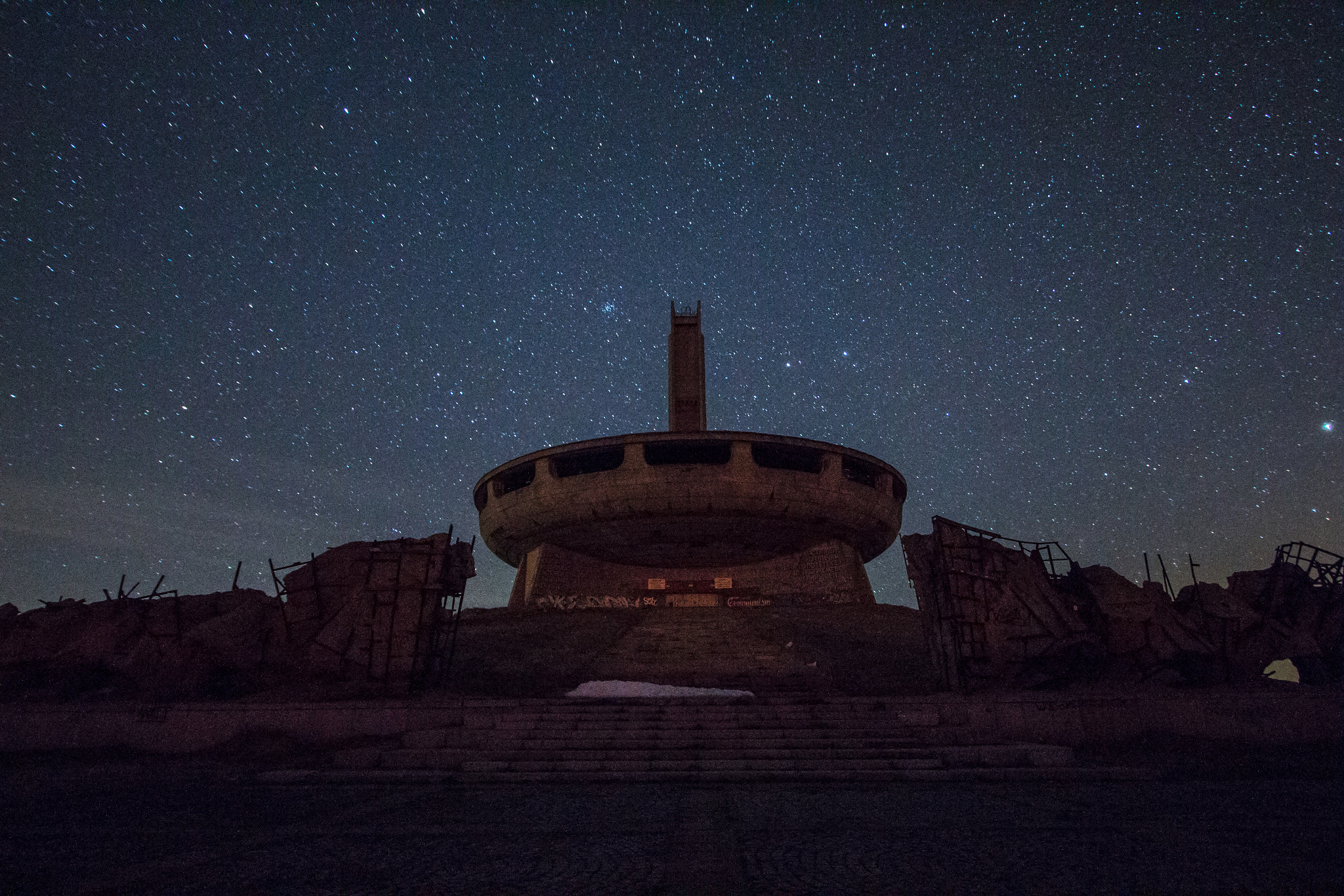 Canon EF-S 10-22mm F3.5-4.5 USM sample photo. Night at buzludzha photography