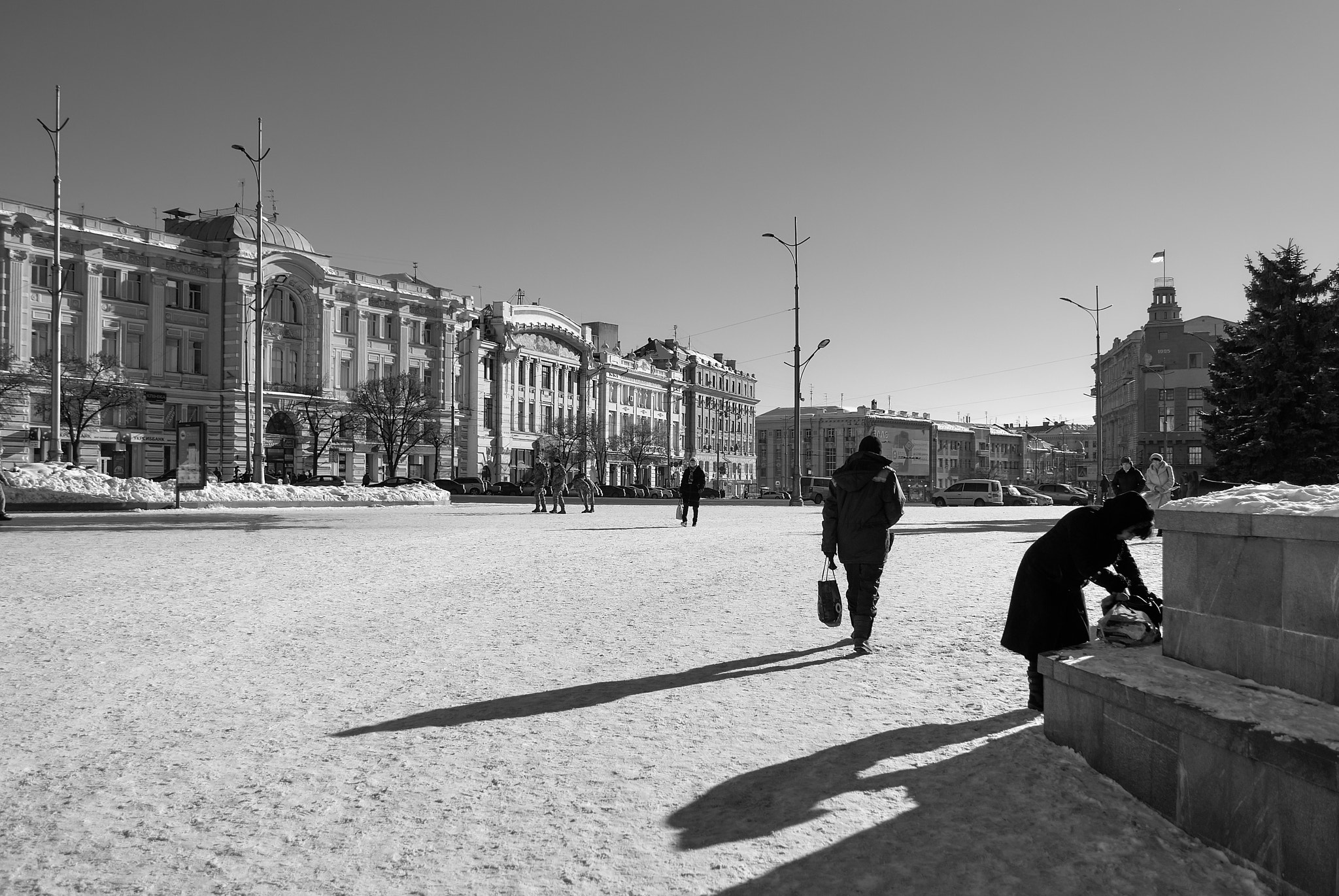 Nikon D60 sample photo. Constitution square. kharkiv. ukraine photography