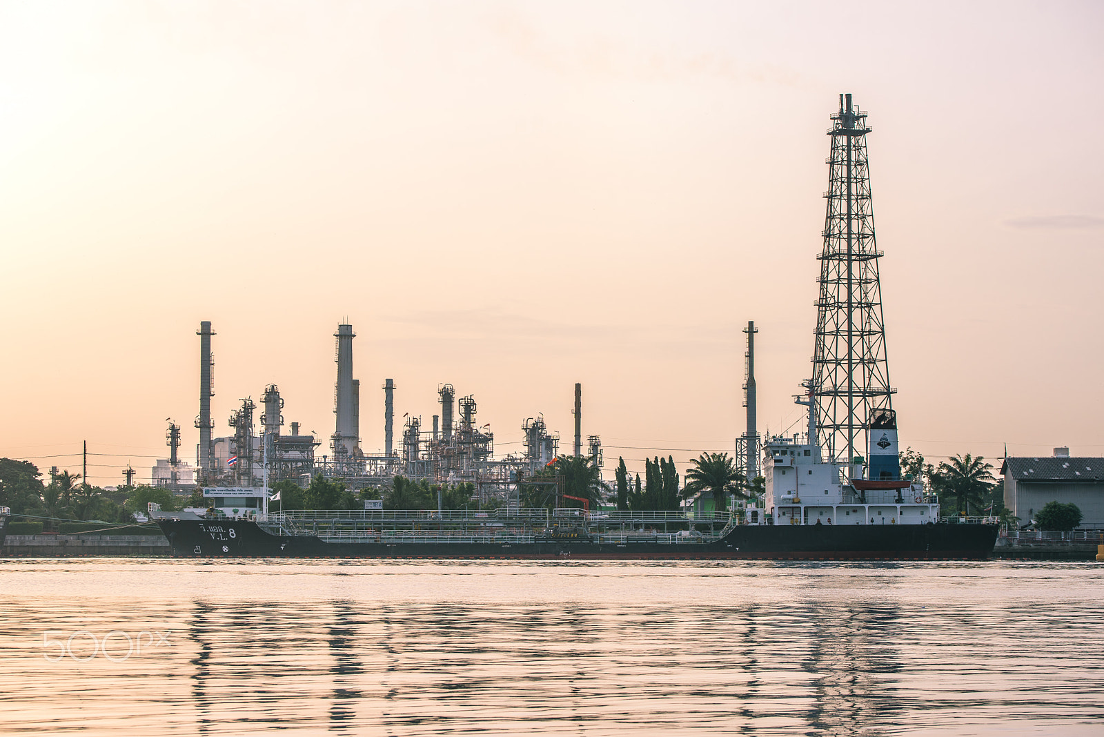 Nikon D750 + Tamron SP 70-200mm F2.8 Di VC USD sample photo. Some platform of oil refinery. photography