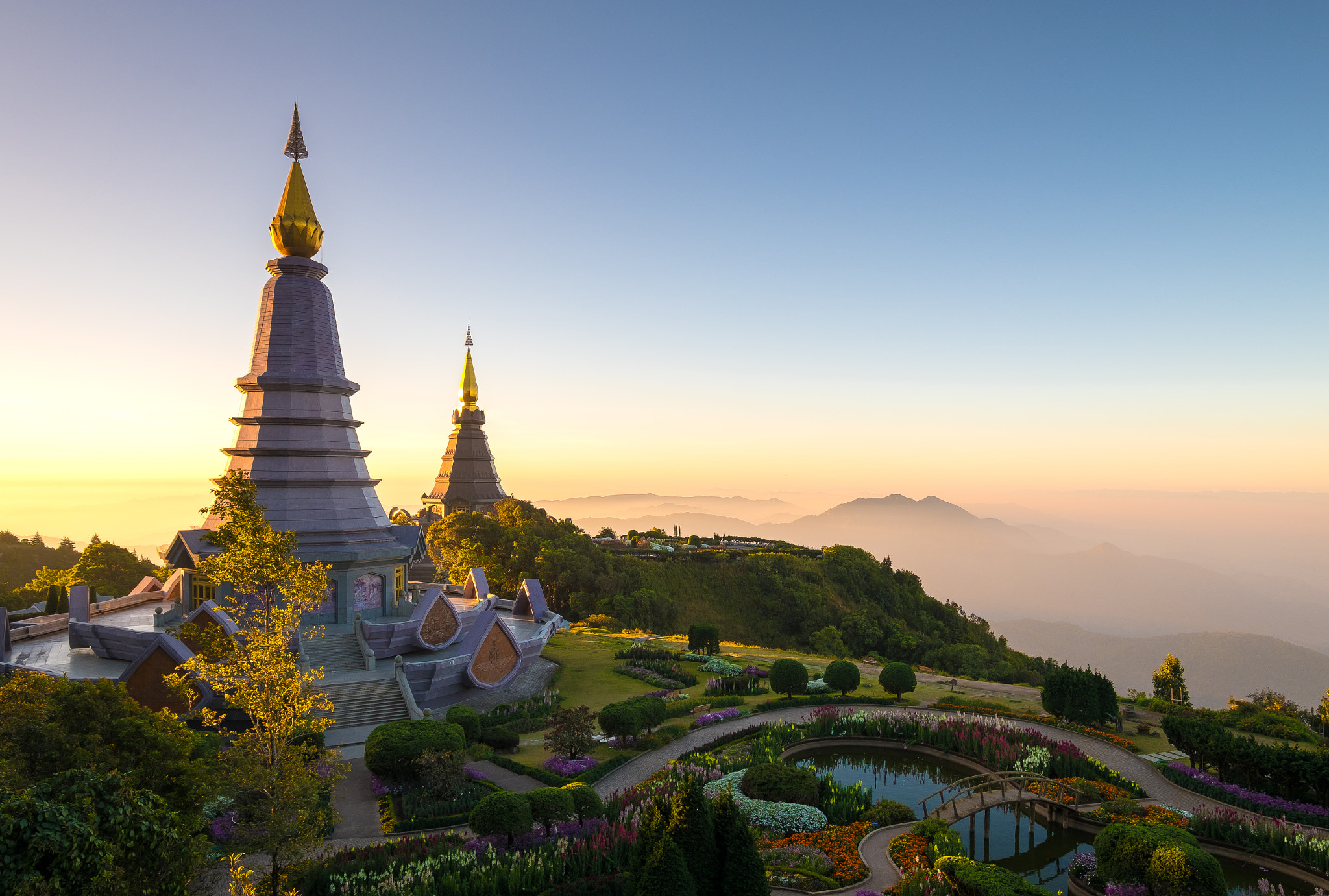 Fujifilm X-T2 sample photo. Pagoda on inthanon mountain photography