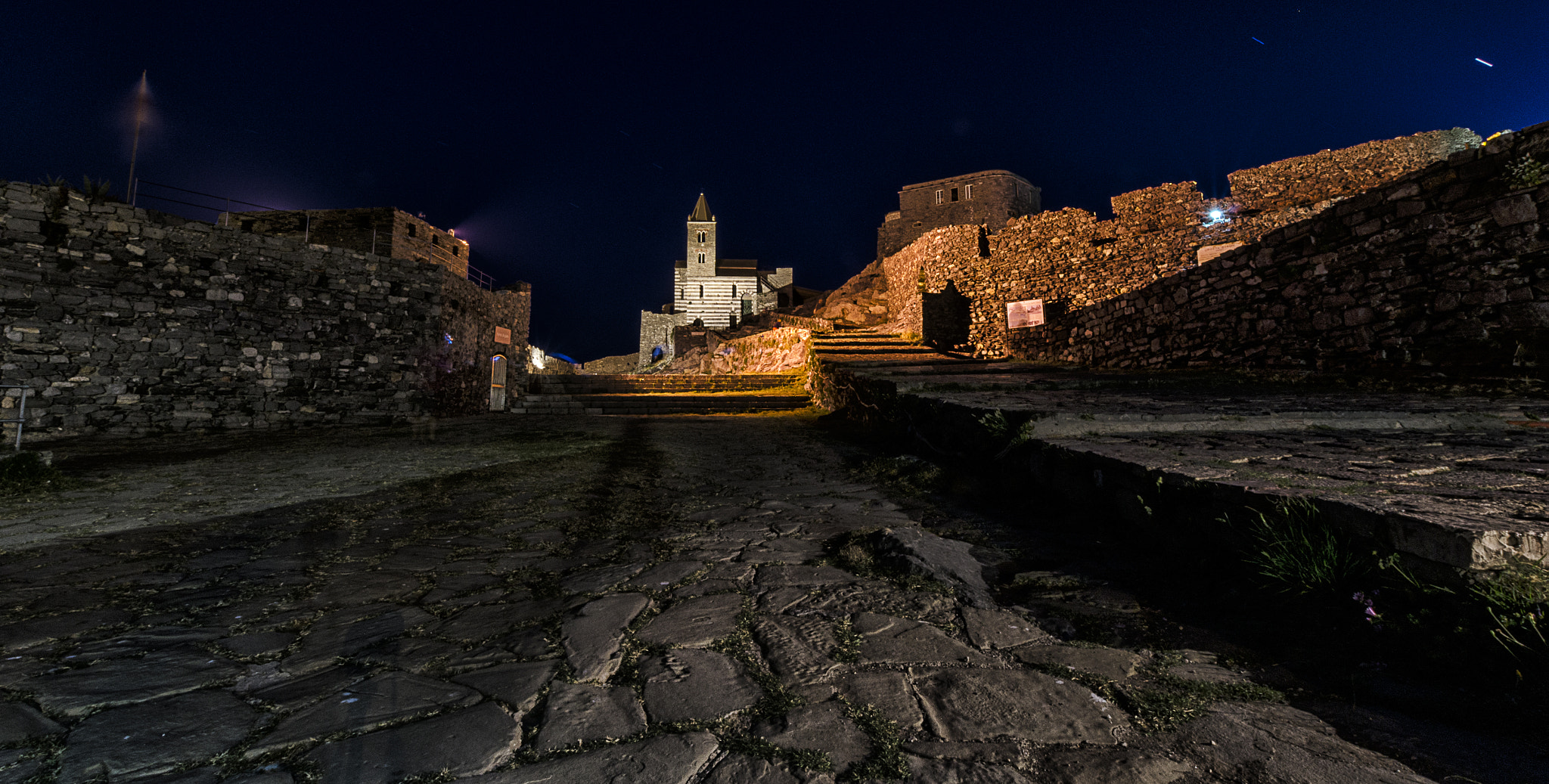 Nikon D7000 + Sigma 10-20mm F3.5 EX DC HSM sample photo. Portovenere by night photography