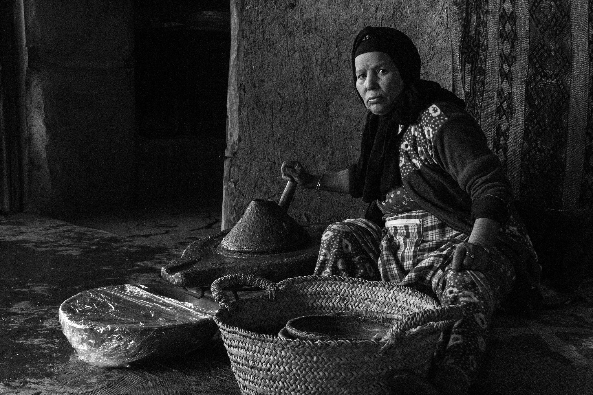 Sigma 18-200mm f/3.5-6.3 DC OS sample photo. Argan oil making photography