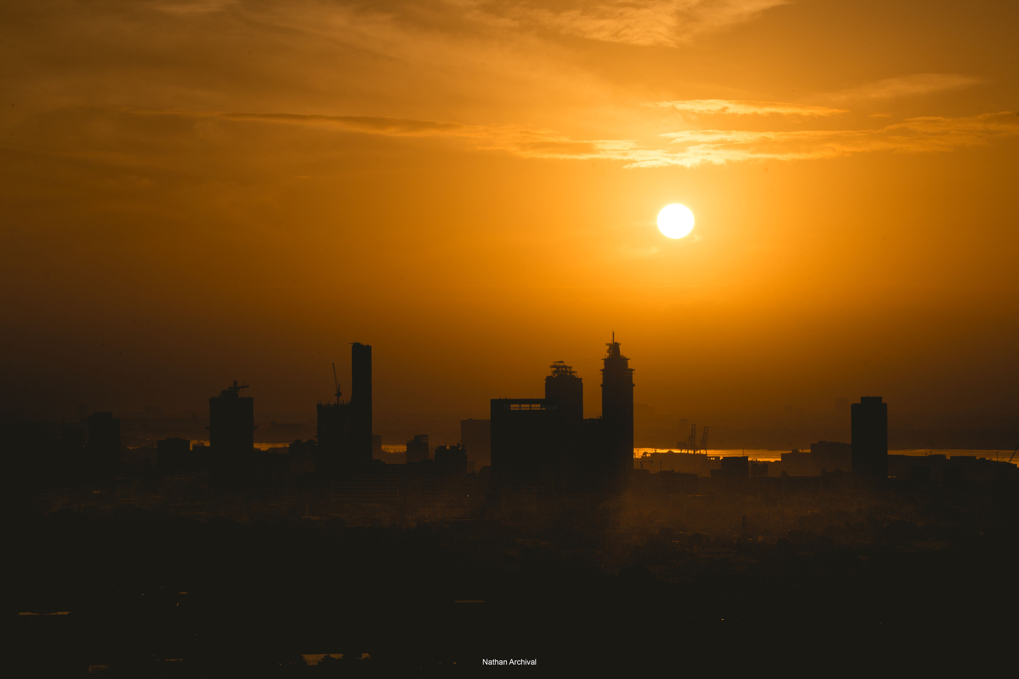 Canon EF 100-400mm F4.5-5.6L IS USM sample photo. Cebu city skyline, sunrise photography