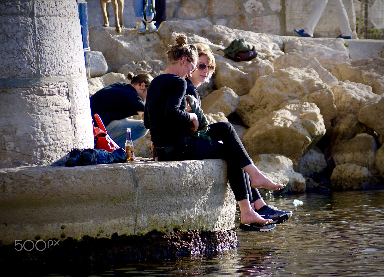 Panasonic Lumix G Vario 45-200mm F4-5.6 OIS sample photo. End of day relaxation, vallon des auffes photography