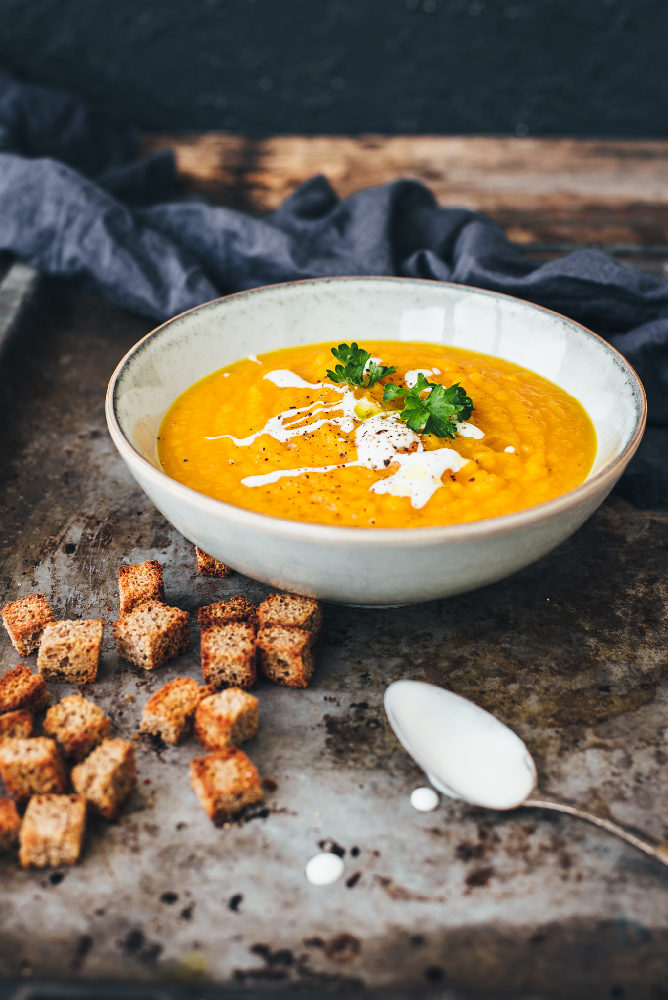 Nikon D600 + Nikon AF-S Nikkor 50mm F1.8G sample photo. Pumpkin soup photography