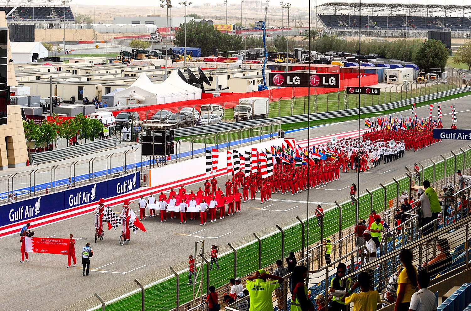 Nikon D300S sample photo. Flashback, bahrain f1 opening parade photography