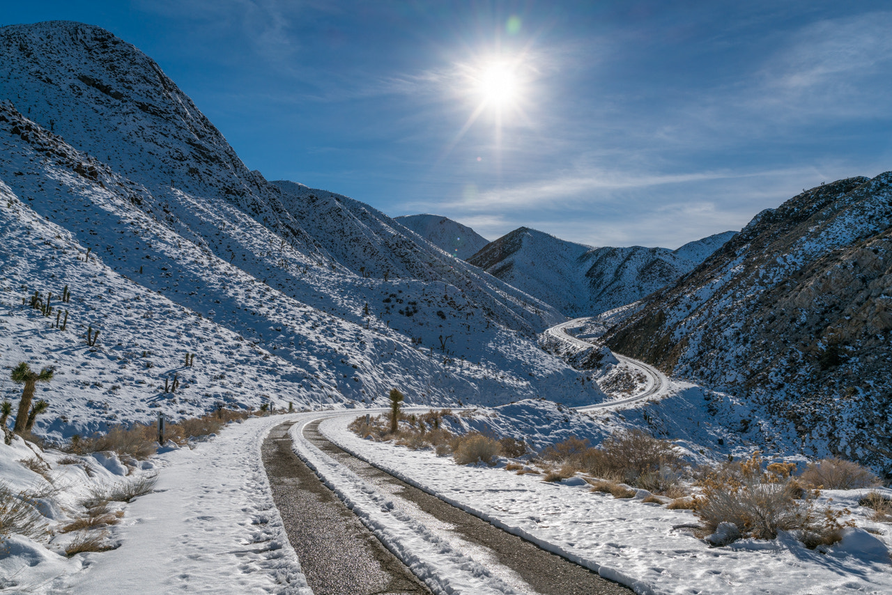 Sony a7R II sample photo. Snow in the pass photography