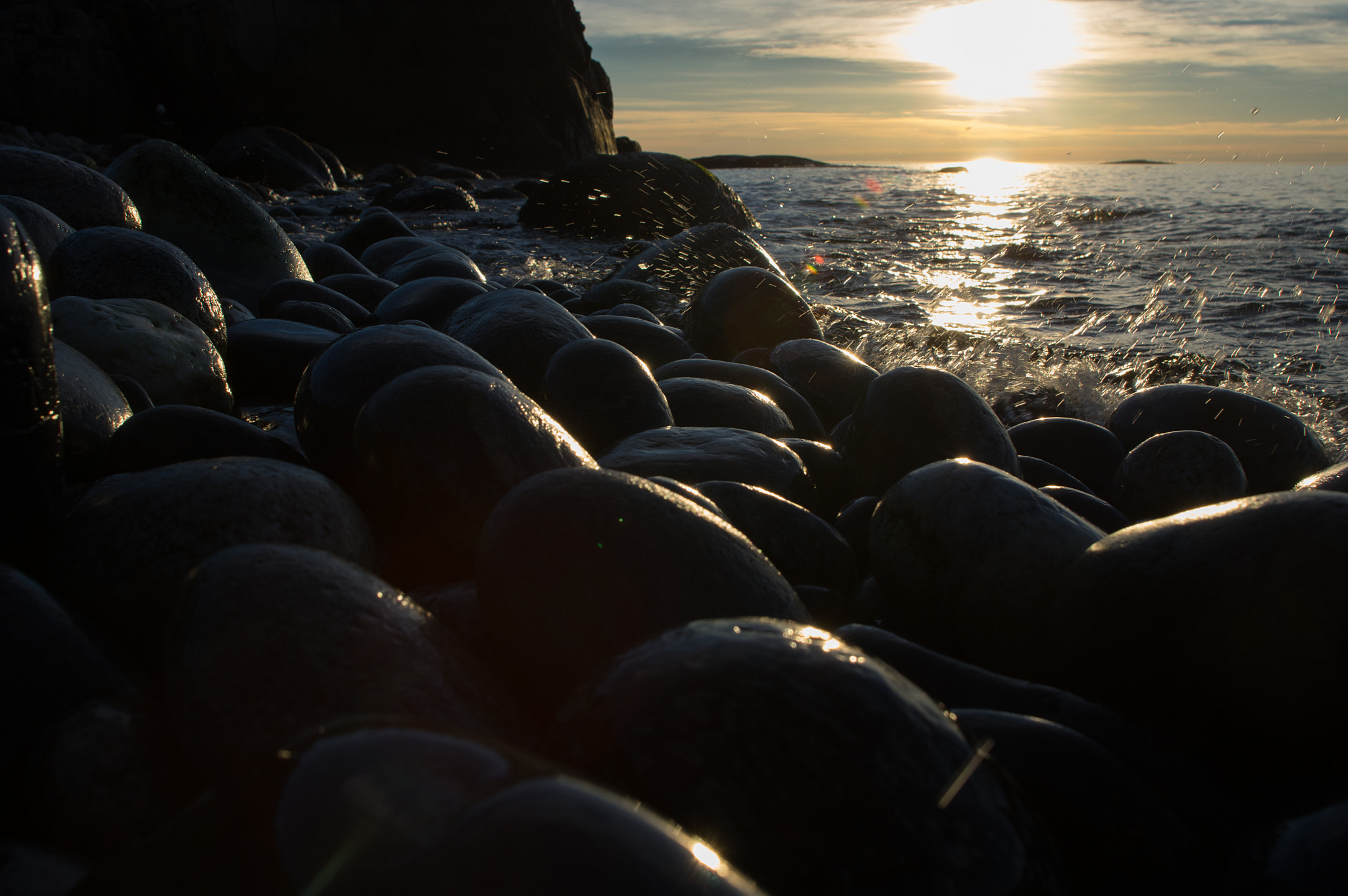 Pentax K-3 sample photo. Rocky beach photography