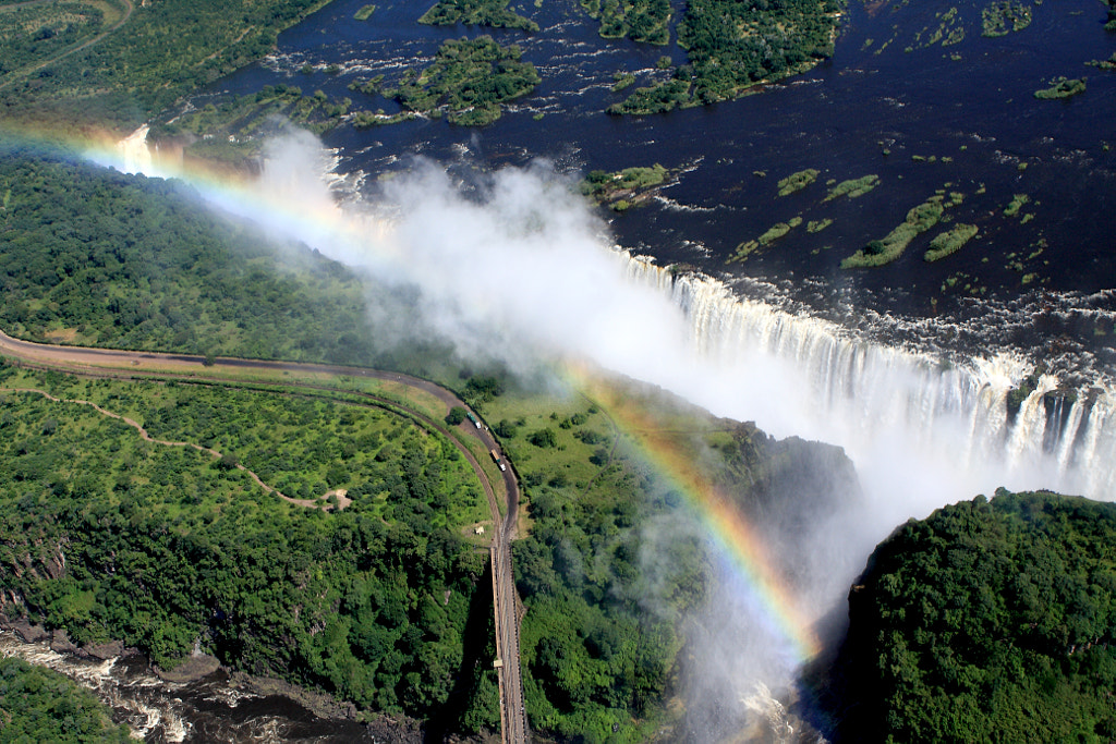 Rainbow Over Victoria Falls by Aidan Moran on 500px.com