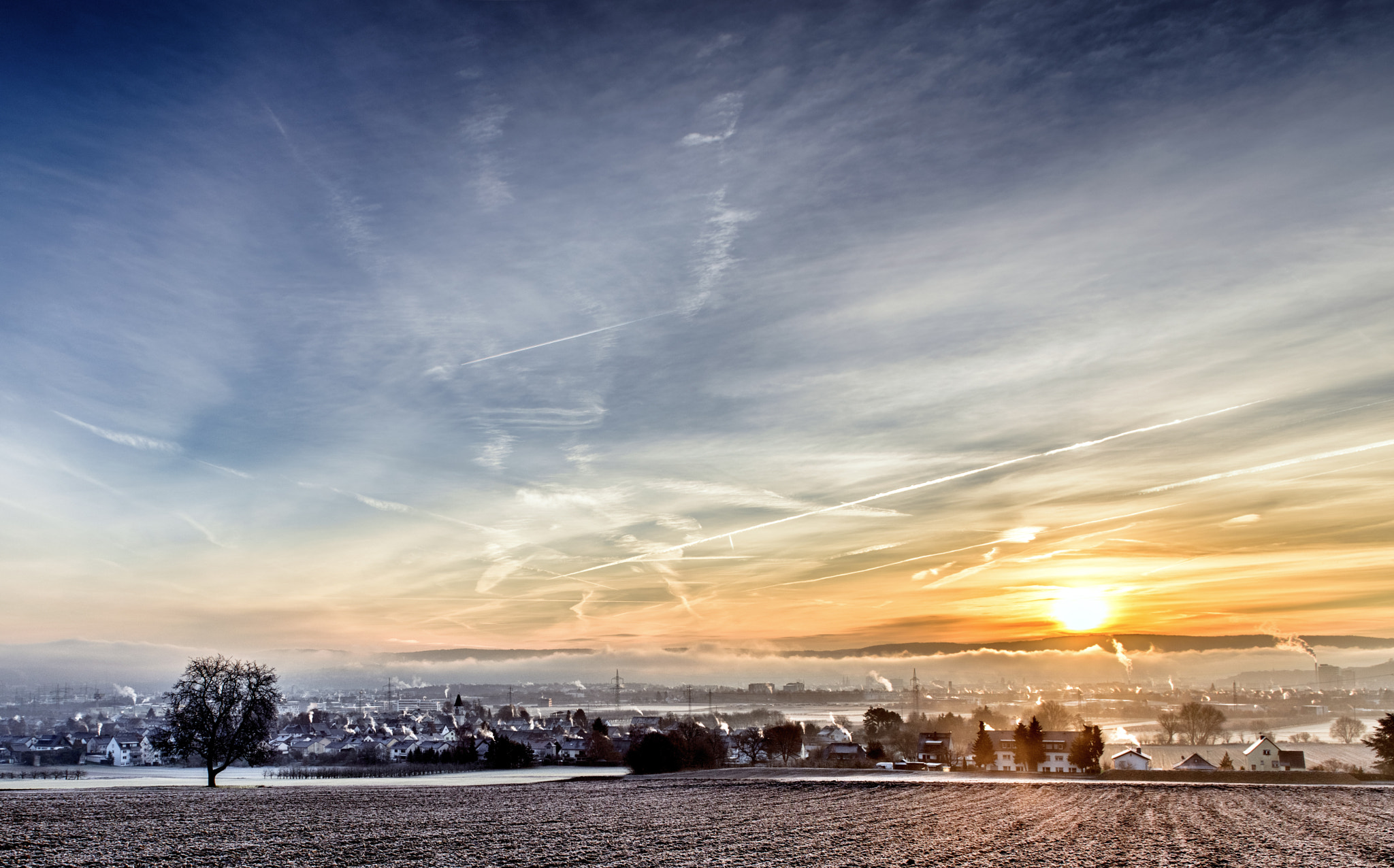 Nikon AF-S Nikkor 24-70mm F2.8G ED sample photo. Sunrise above koblenz photography