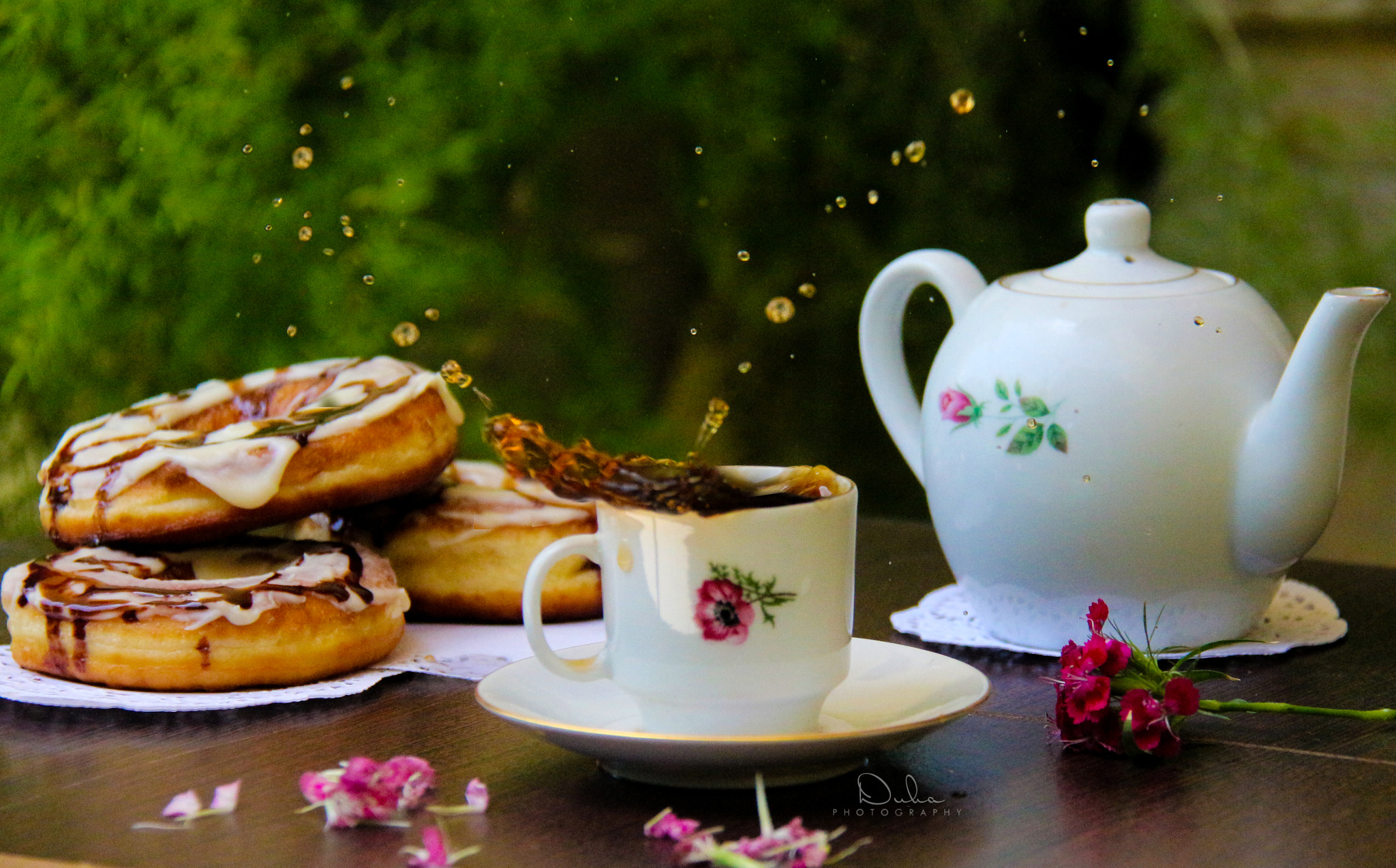 Canon EOS 650D (EOS Rebel T4i / EOS Kiss X6i) sample photo. Tea splash photography