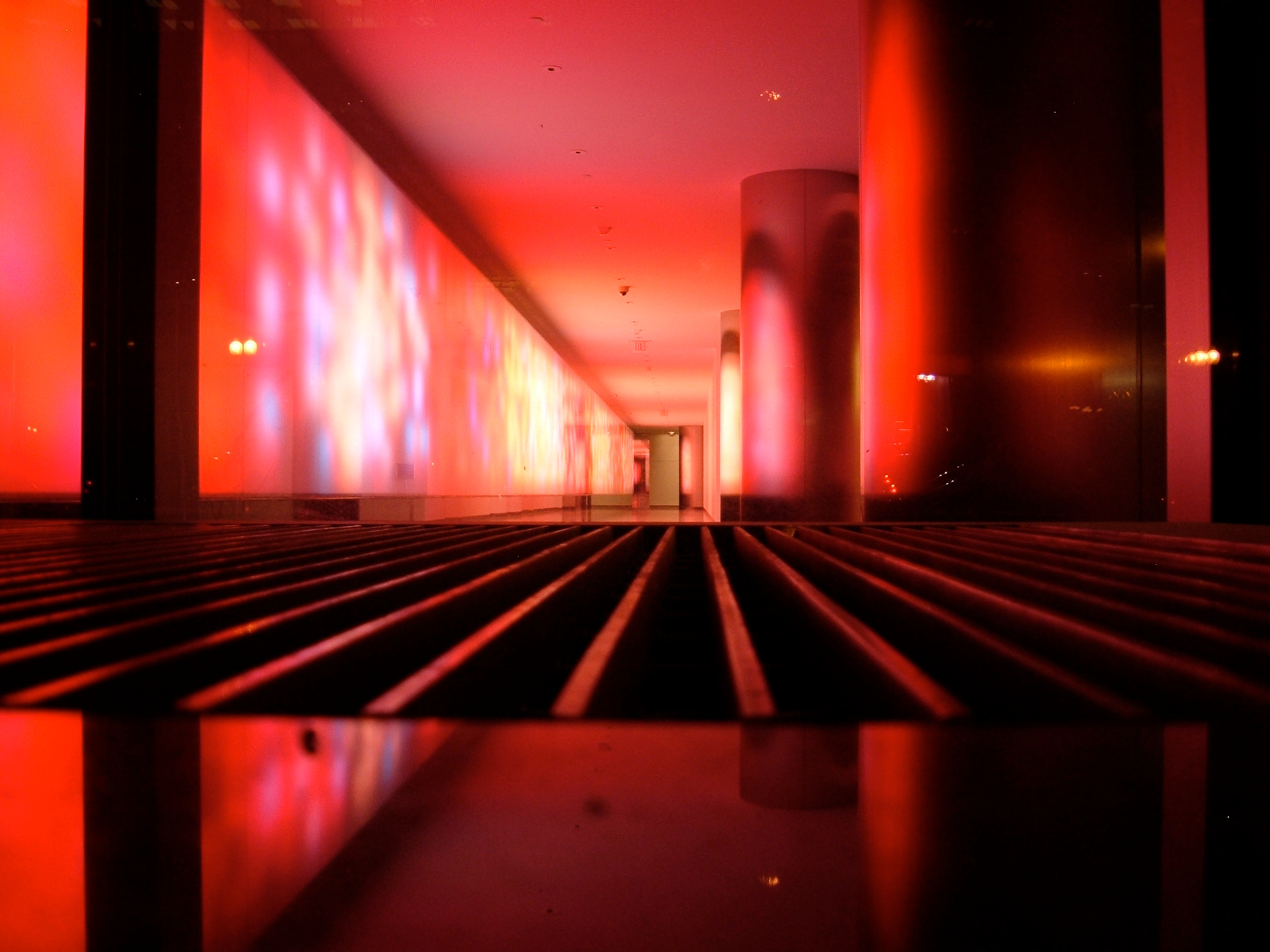 Fujifilm FinePix A330 sample photo. Red hallway photography