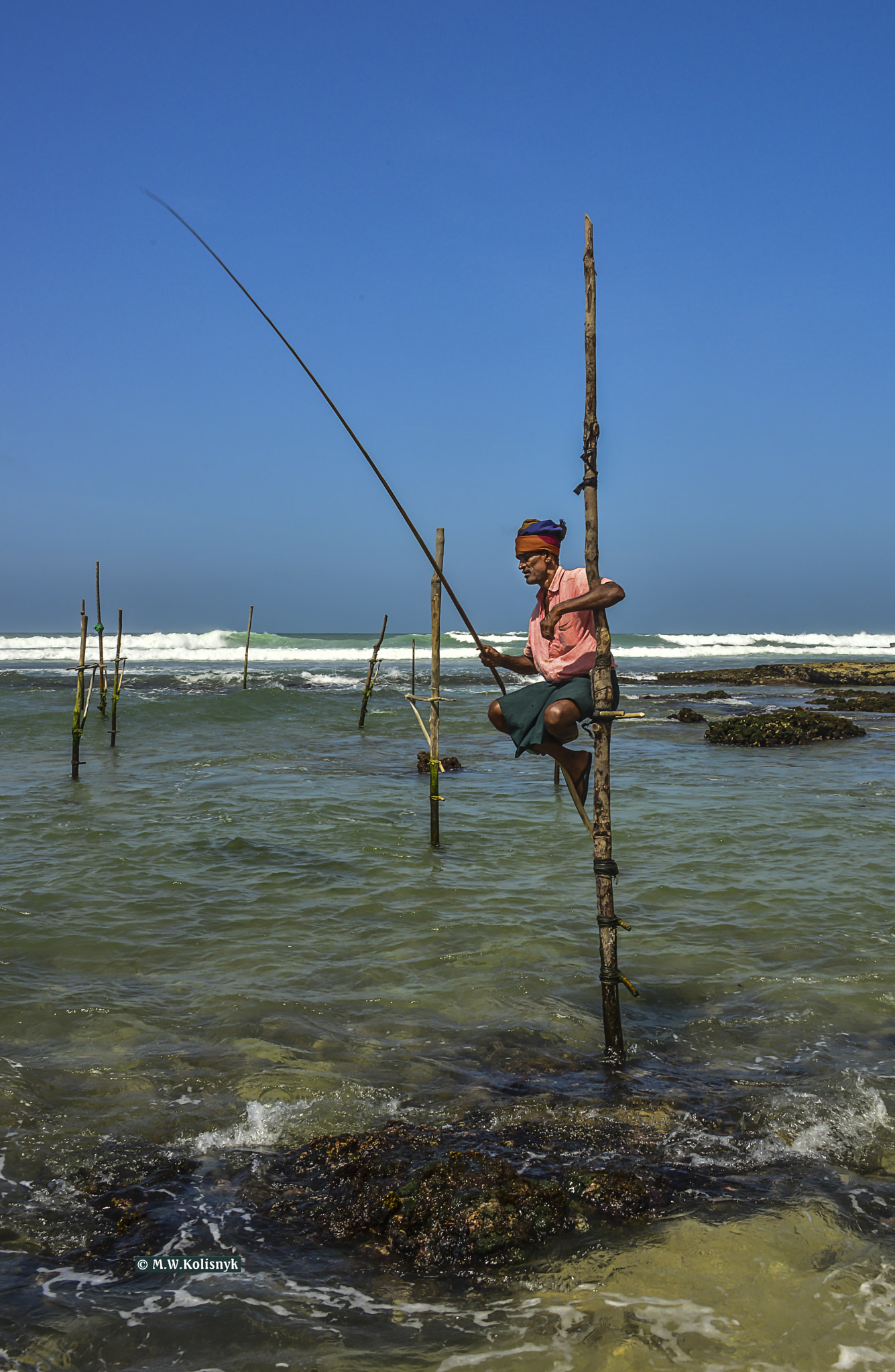 Nikon D800E sample photo. Alone fisher (sri lanka) photography