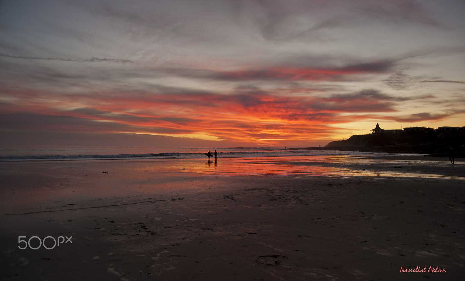 Nikon D3 sample photo. Sunset at the beach photography