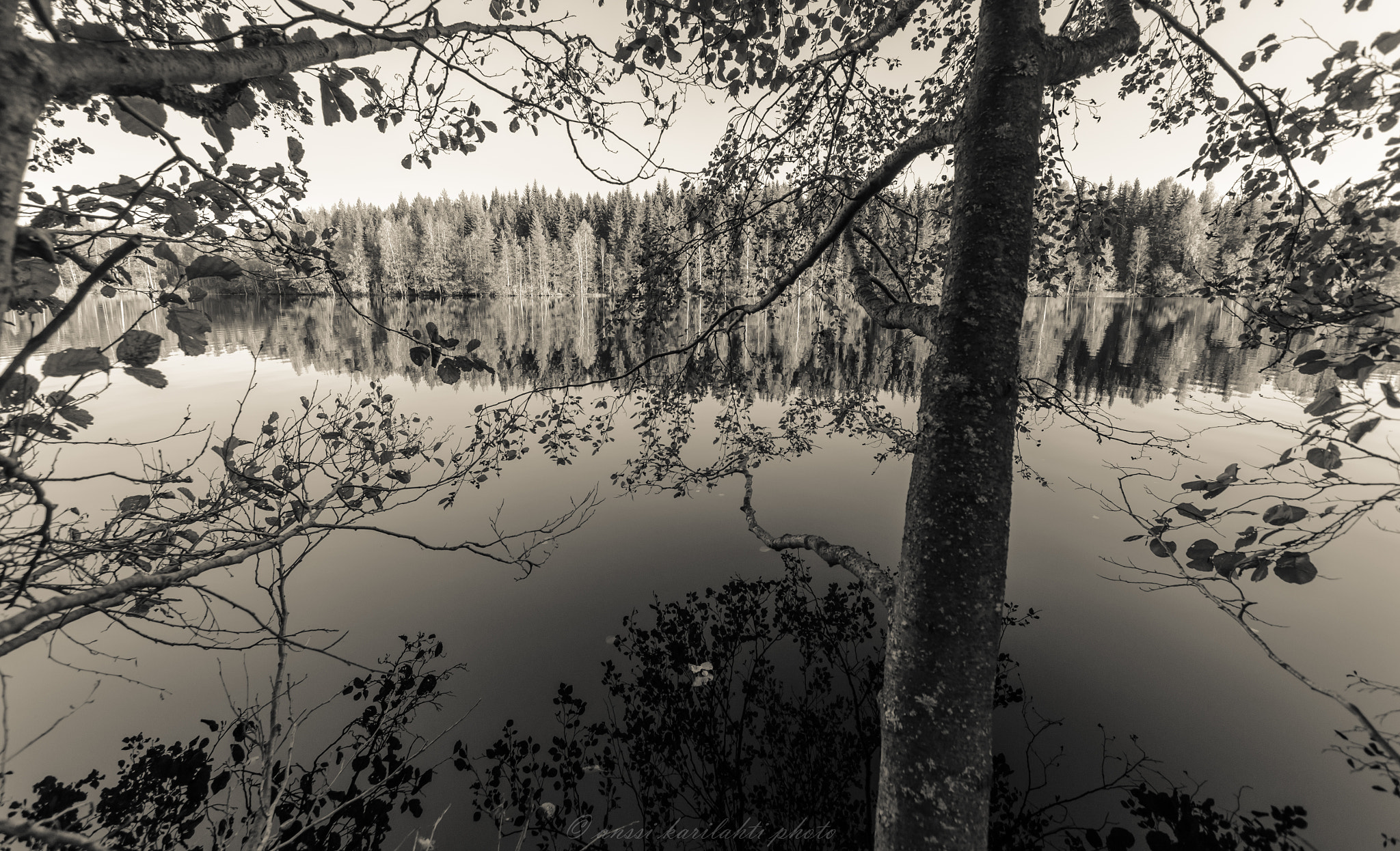 Nikon D7000 sample photo. Bw lake view photography