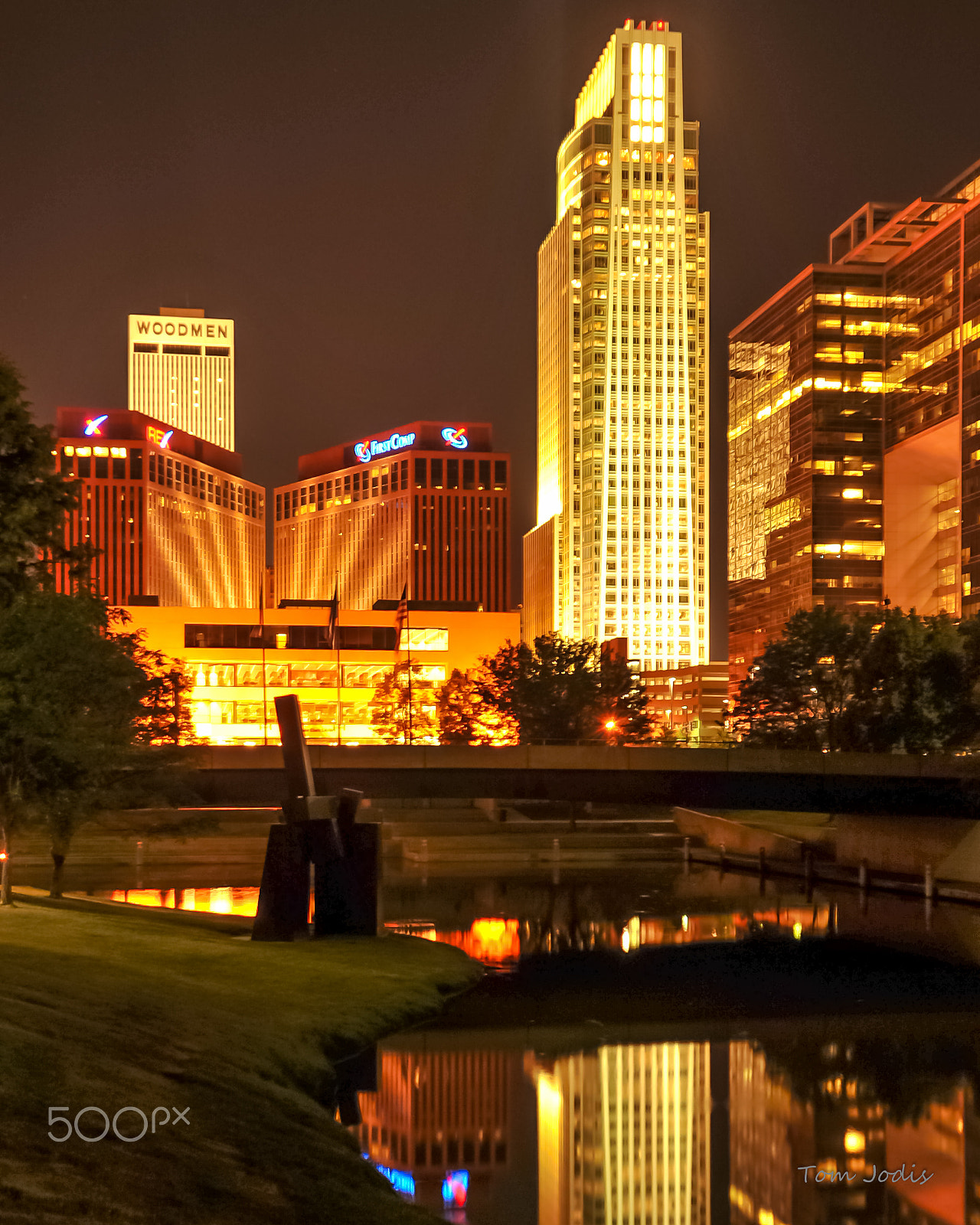Nikon D700 sample photo. Omaha skyline photography