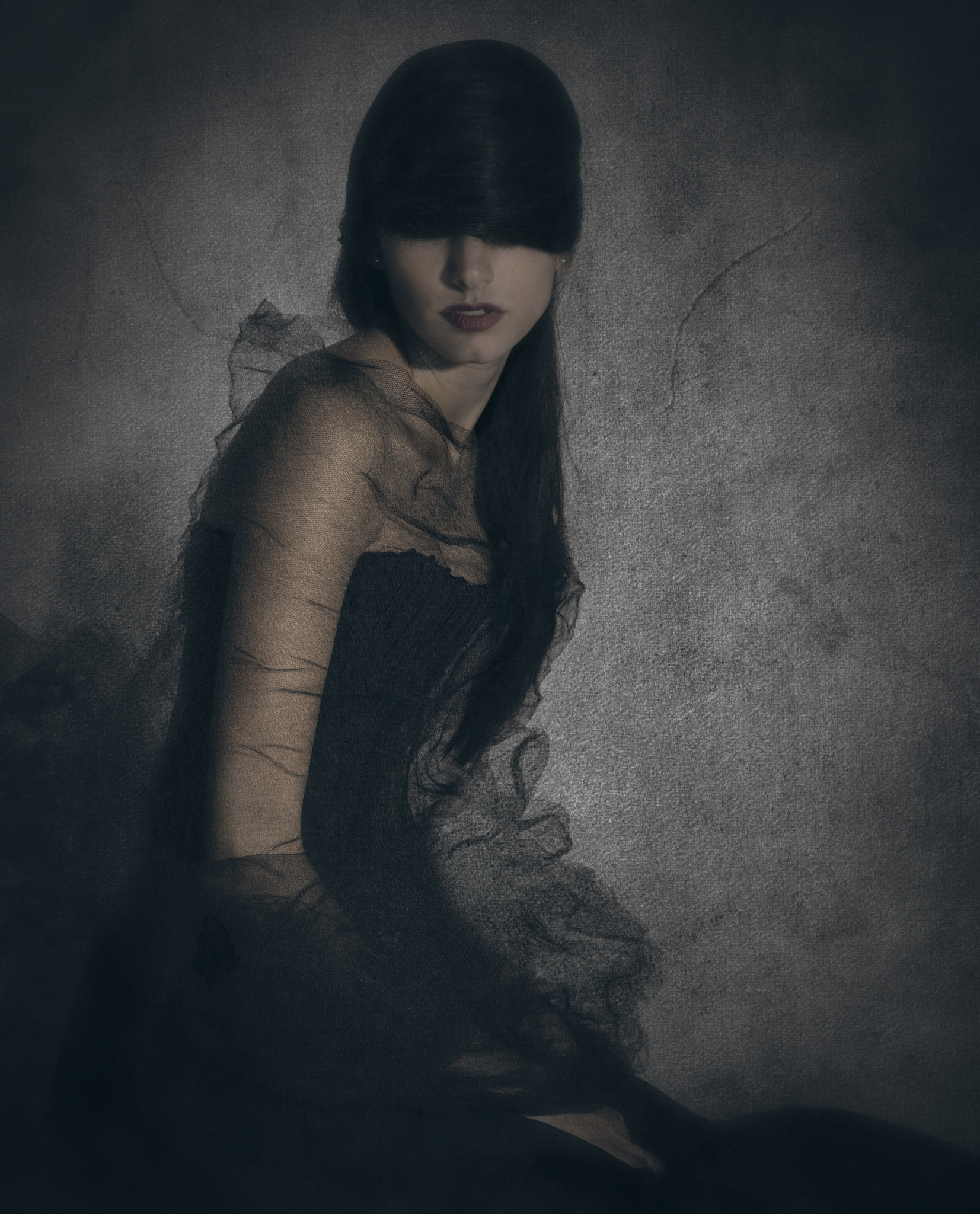 Nikon AF Nikkor 85mm F1.8D sample photo. Madame noir photography
