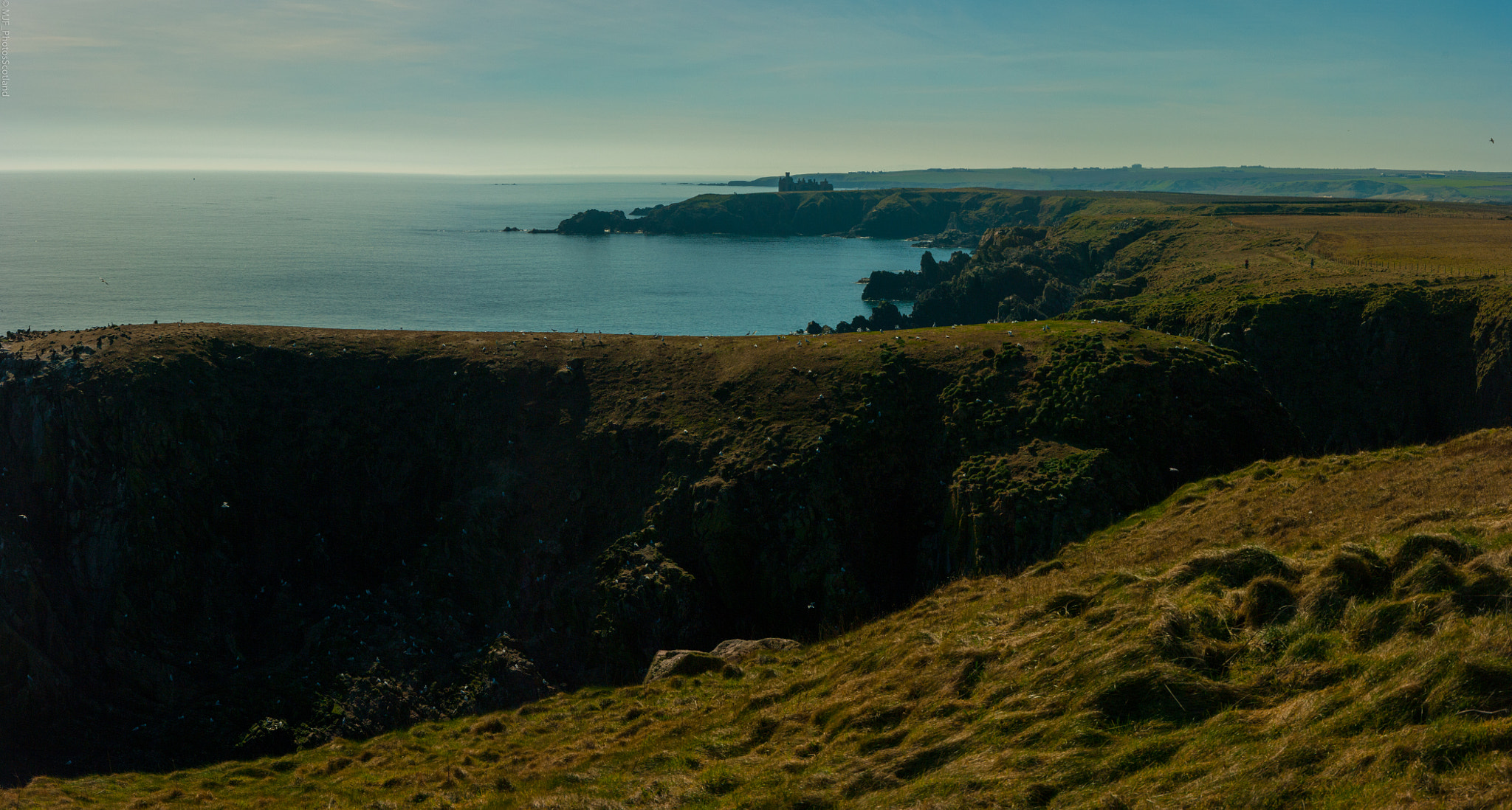 Samsung GX-20 sample photo. Slains castle panorama. photography