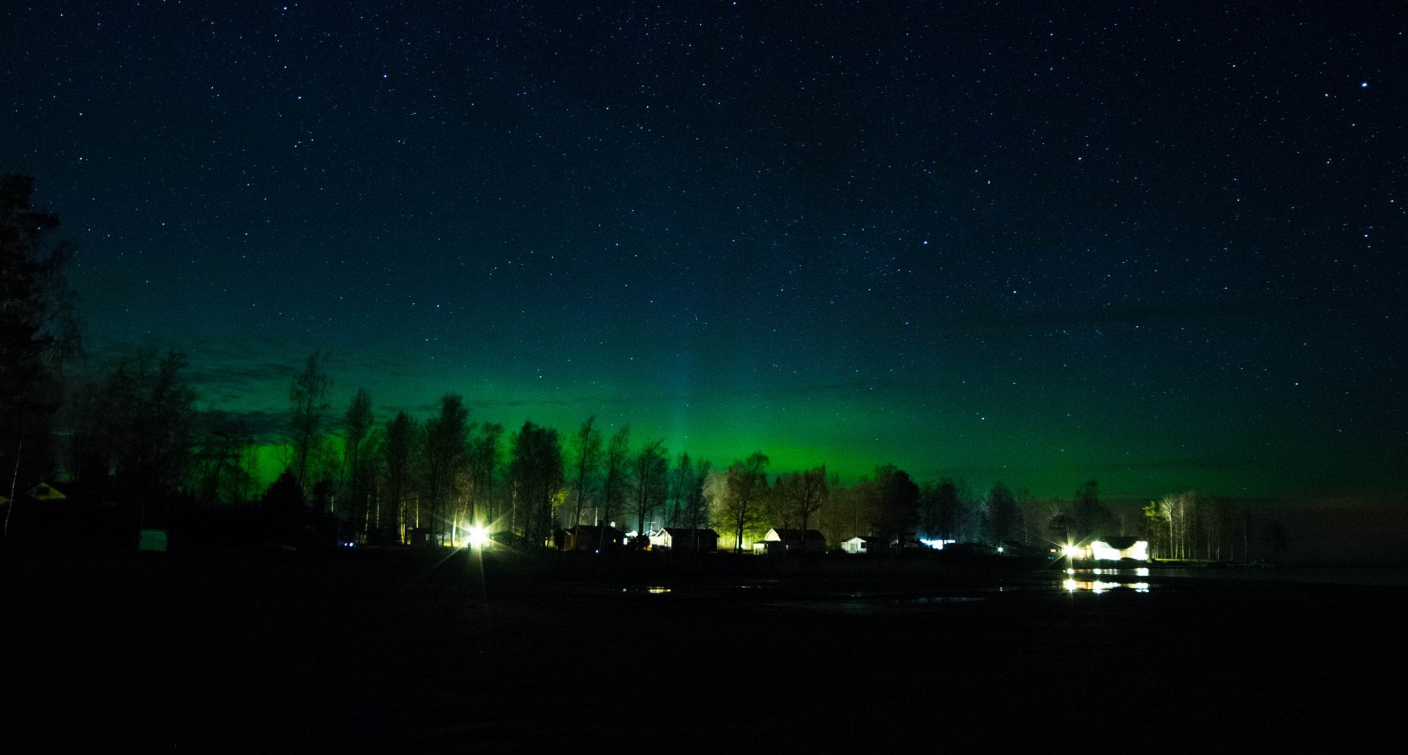 Samyang 14mm F2.8 ED AS IF UMC sample photo. Aurora borealis photography