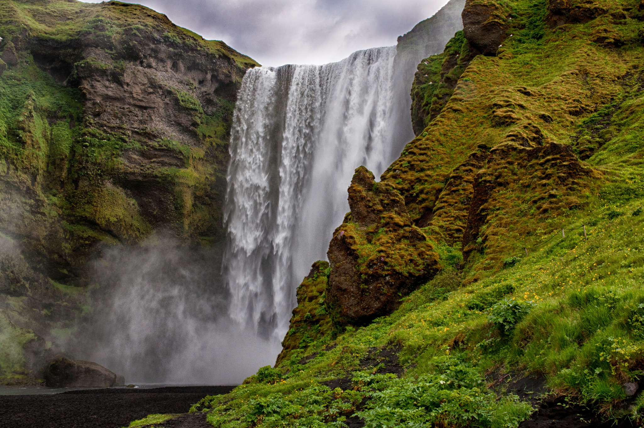 Nikon D90 sample photo. Skógafoss photography