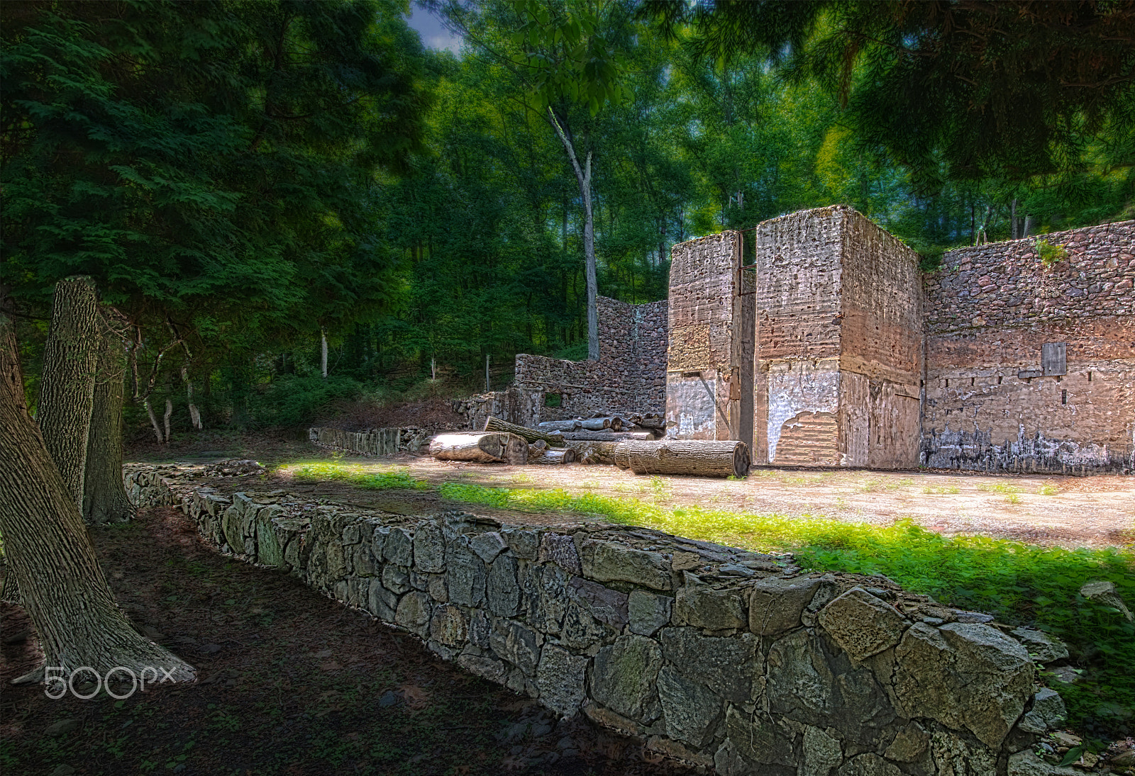 Nikon D800 + Nikon AF-S Nikkor 16-35mm F4G ED VR sample photo. Deserted lumber mill photography