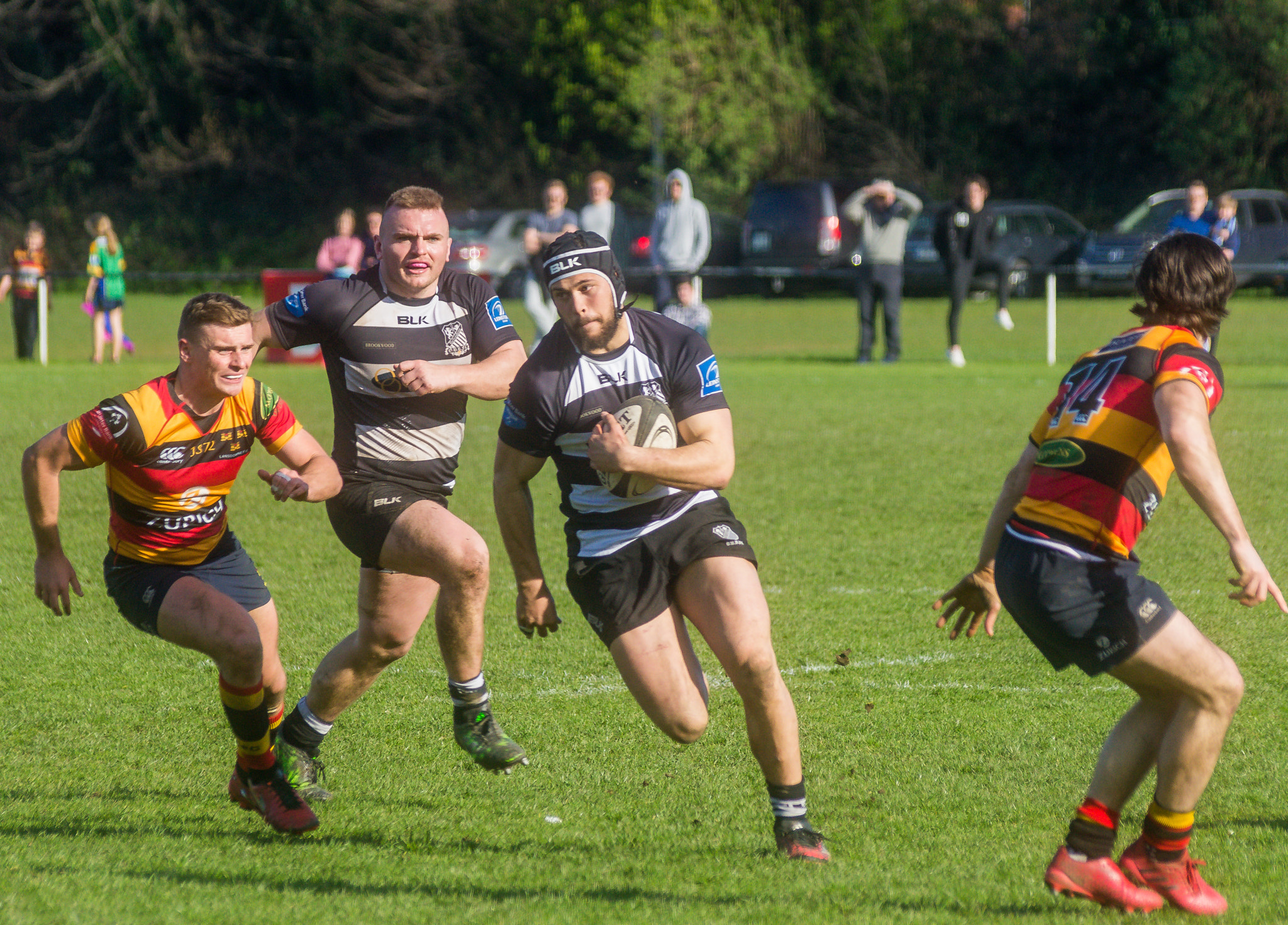 Sony SLT-A55 (SLT-A55V) + Sigma 70-300mm F4-5.6 DL Macro sample photo. Rugby game photography