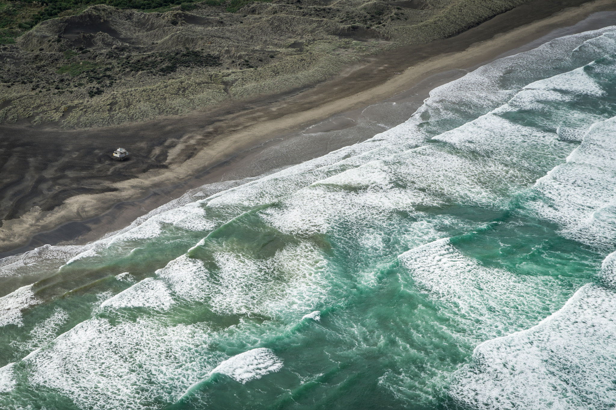 Sony a7 II sample photo. Bethells beach aerial photography