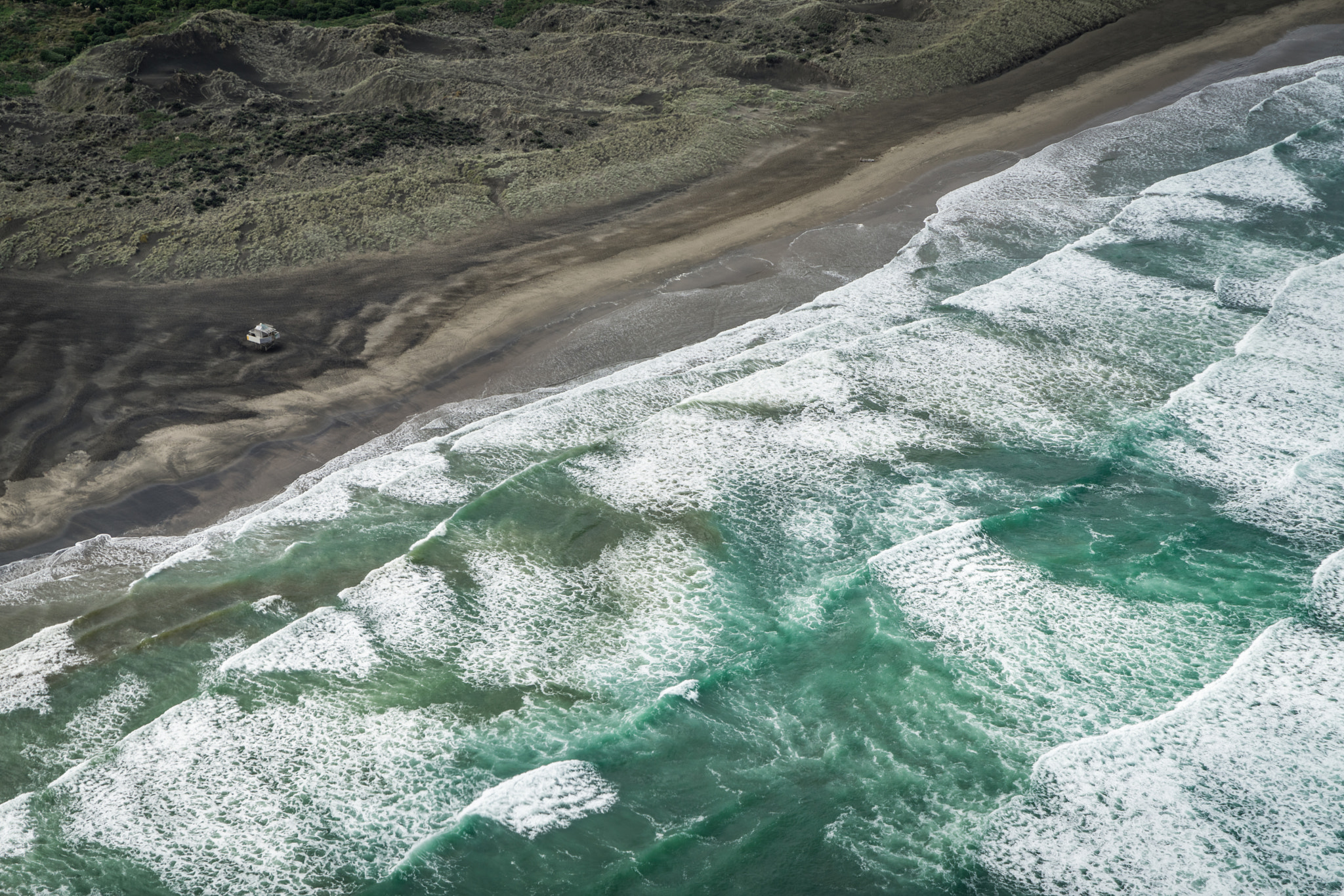 Sony a7 II + Sony FE 24-70mm F2.8 GM sample photo. Bethells beach aerial photography