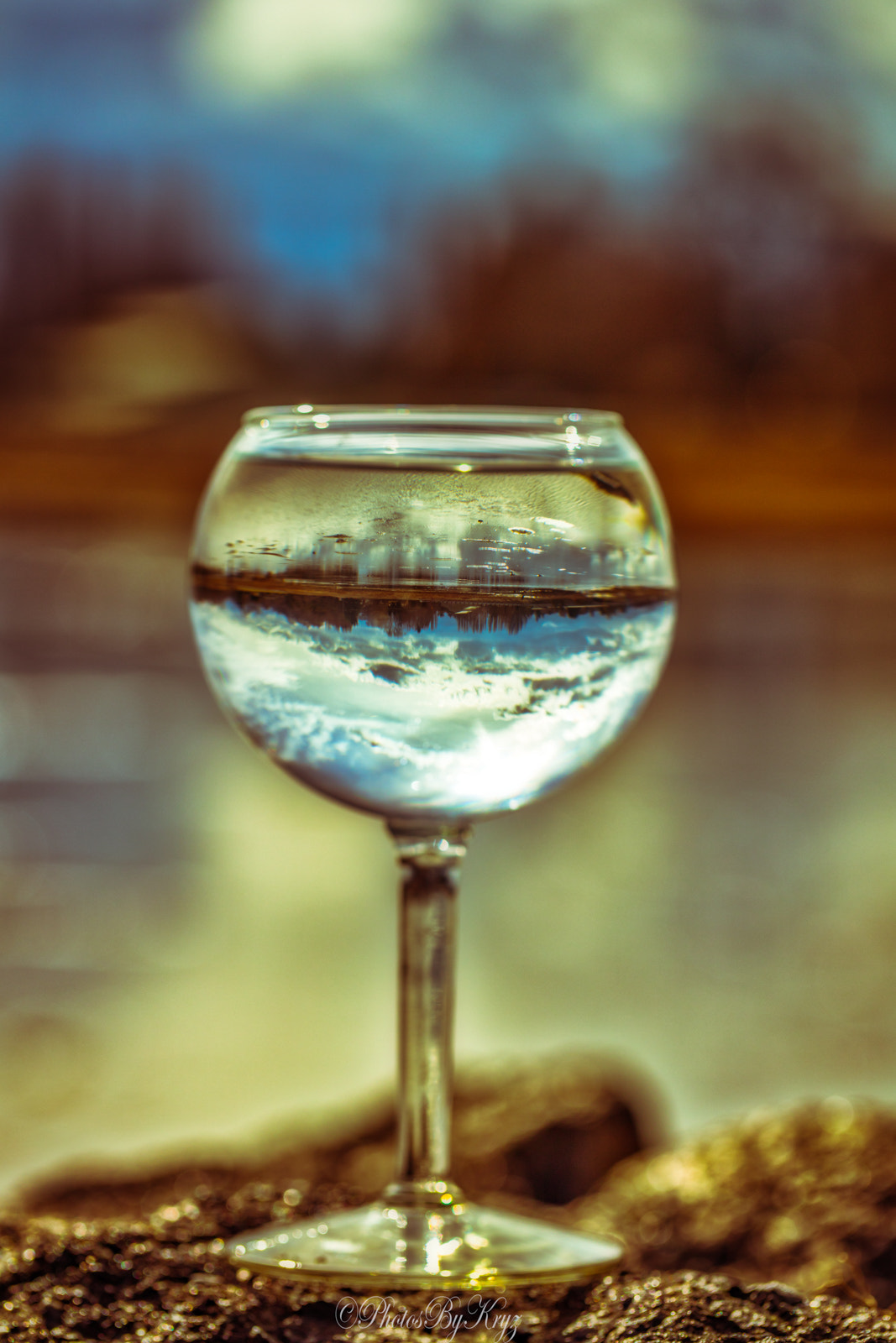 Canon EF 100mm F2.8L Macro IS USM sample photo. A glass of beach photography
