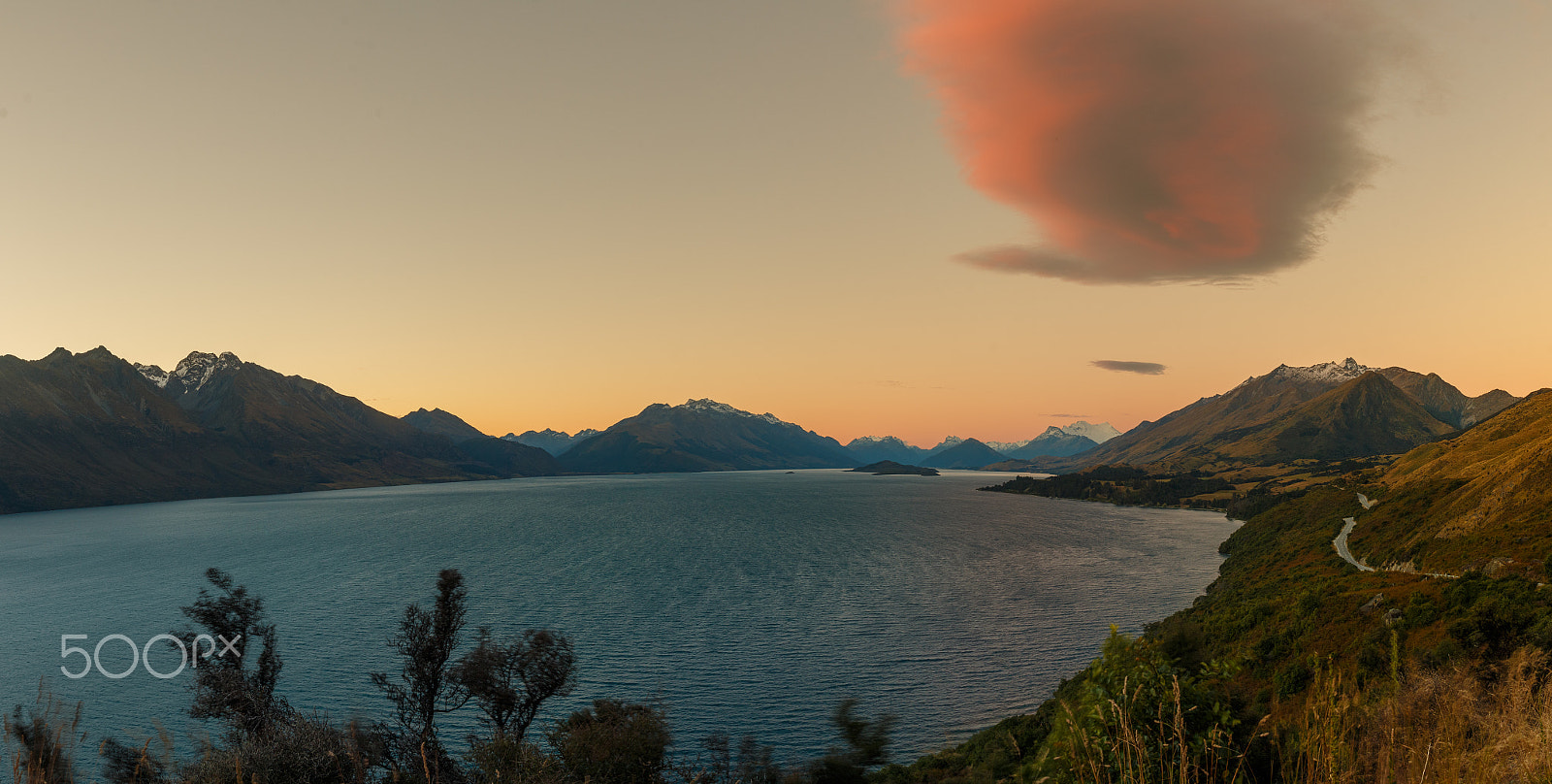 Canon EF-S 24mm F2.8 STM sample photo. Road to glenorchy photography