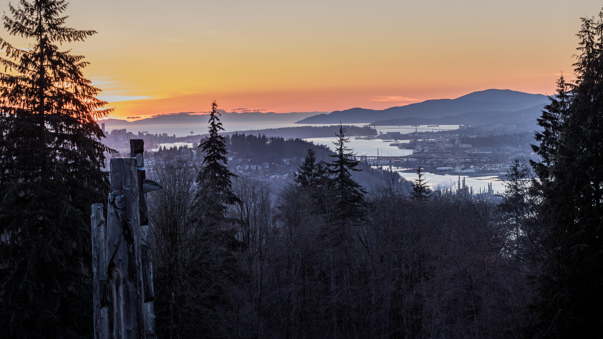 Canon EOS 750D (EOS Rebel T6i / EOS Kiss X8i) sample photo. Burnaby mountain sunset photography