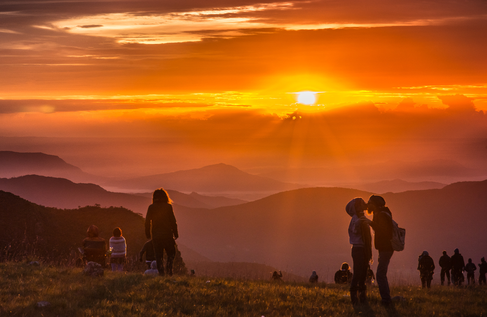 Nikon D800 + Sigma 85mm F1.4 EX DG HSM sample photo. Sunrise kiss photography