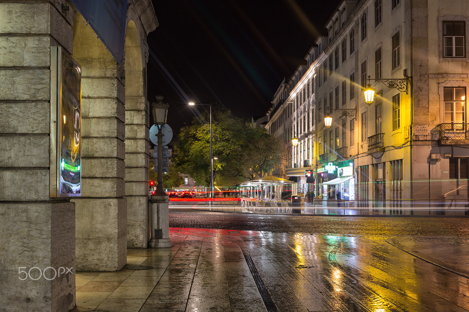 Canon EF 24-70mm F4L IS USM sample photo. Praça do rossio in lisbon photography
