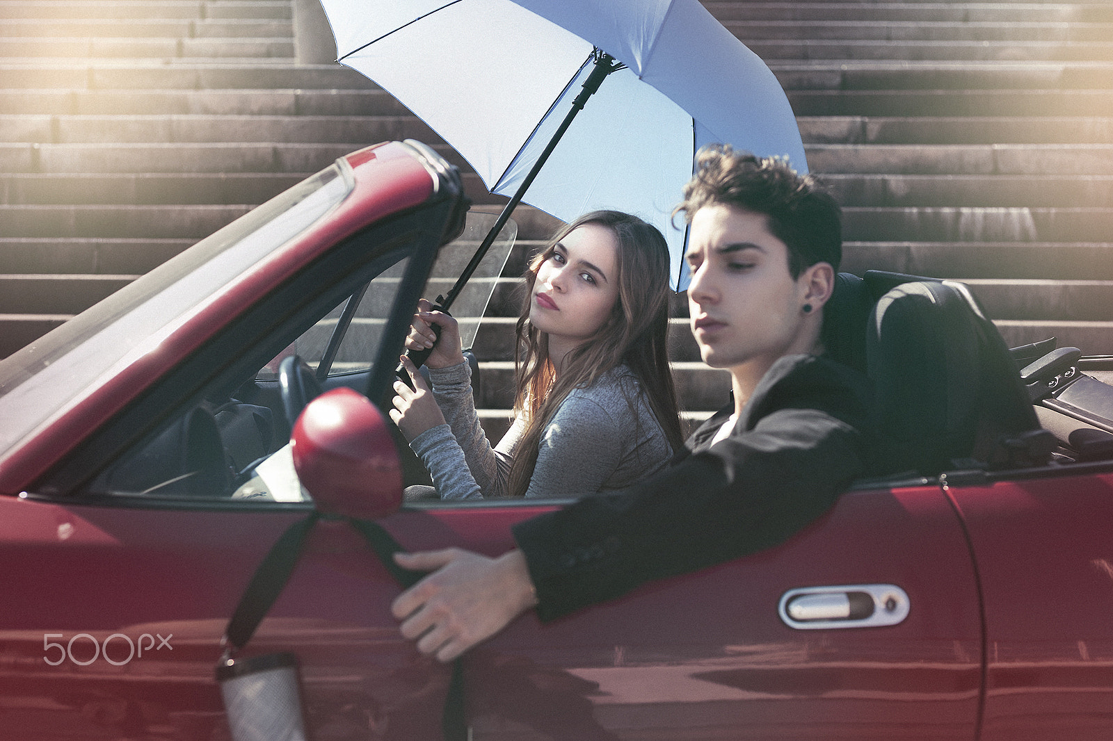 Canon EOS-1D Mark III sample photo. Red car photography