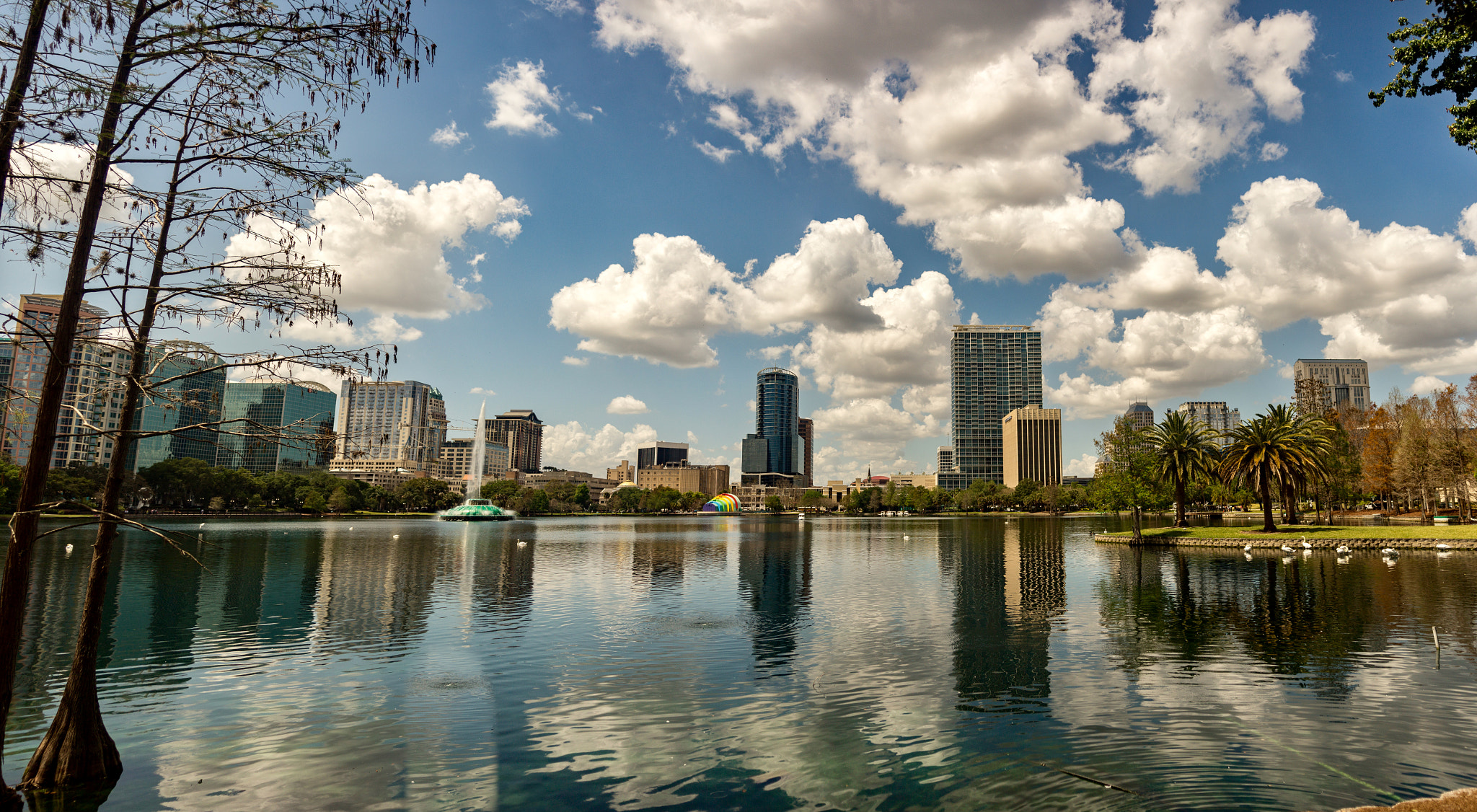 Canon EF 35-135mm f/4-5.6 USM sample photo. Clouds over the lake photography